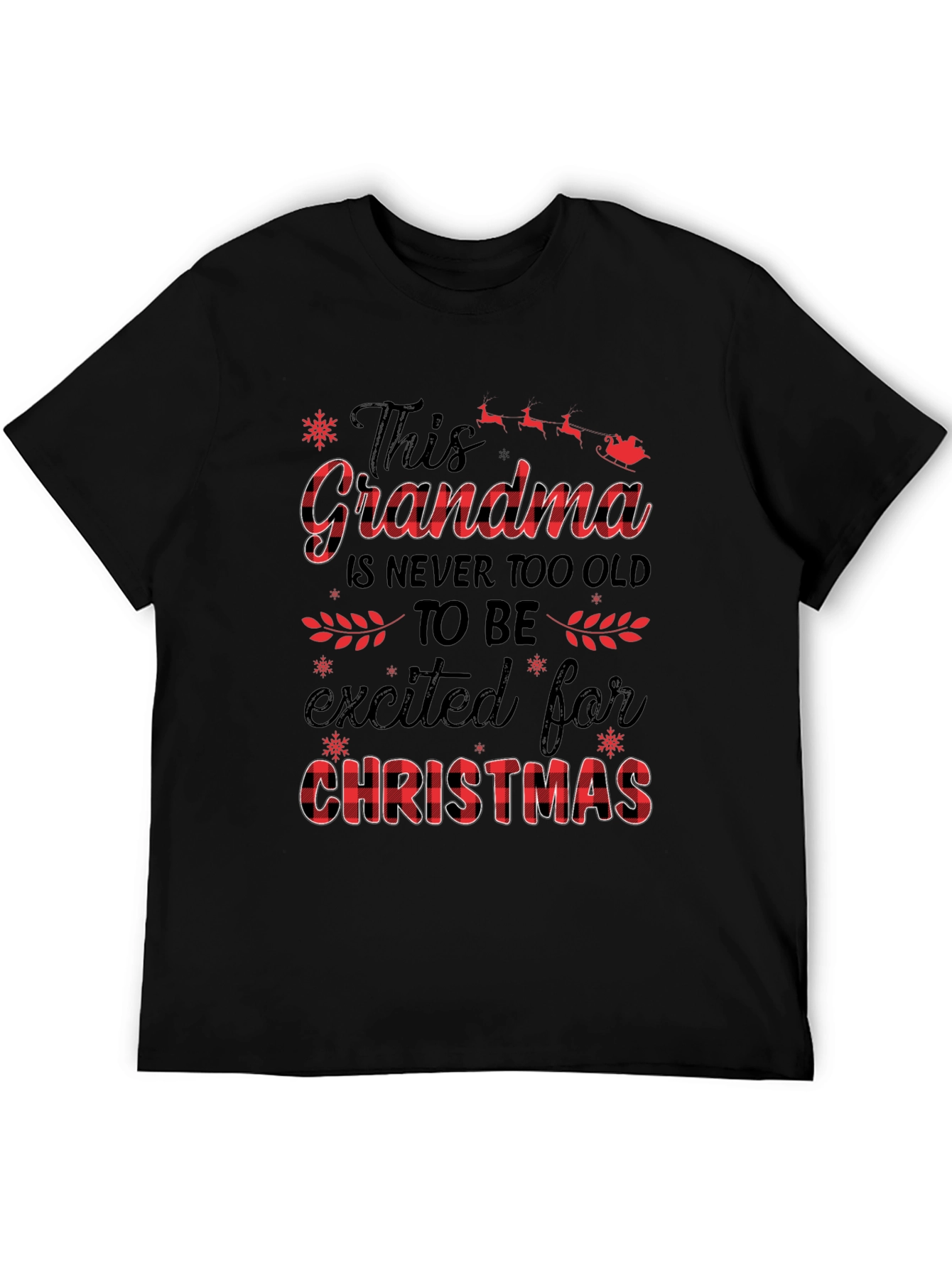 Grandma Christmas T-Shirt - Festive Holiday Apparel