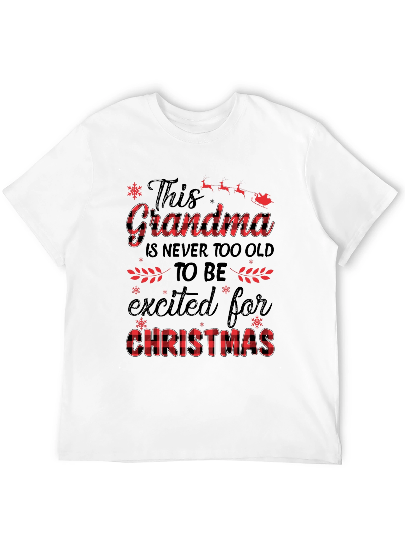 Grandma Christmas T-Shirt - Festive Holiday Apparel