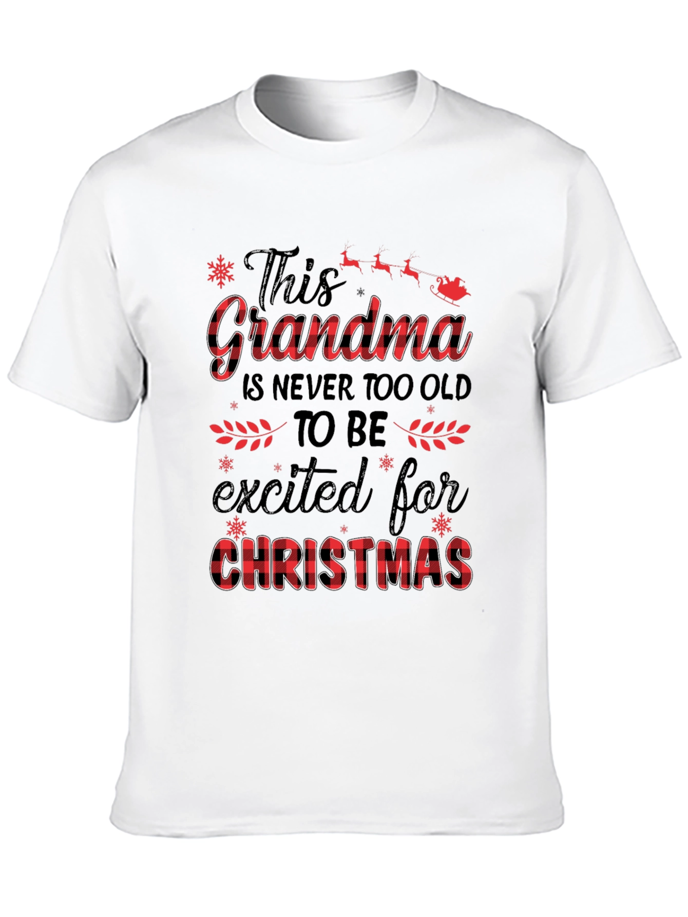 Grandma Christmas T-Shirt - Festive Holiday Apparel