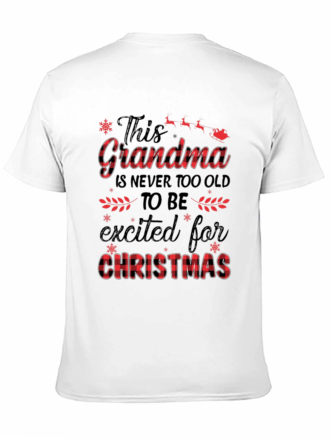 Grandma Christmas T-Shirt - Festive Holiday Apparel