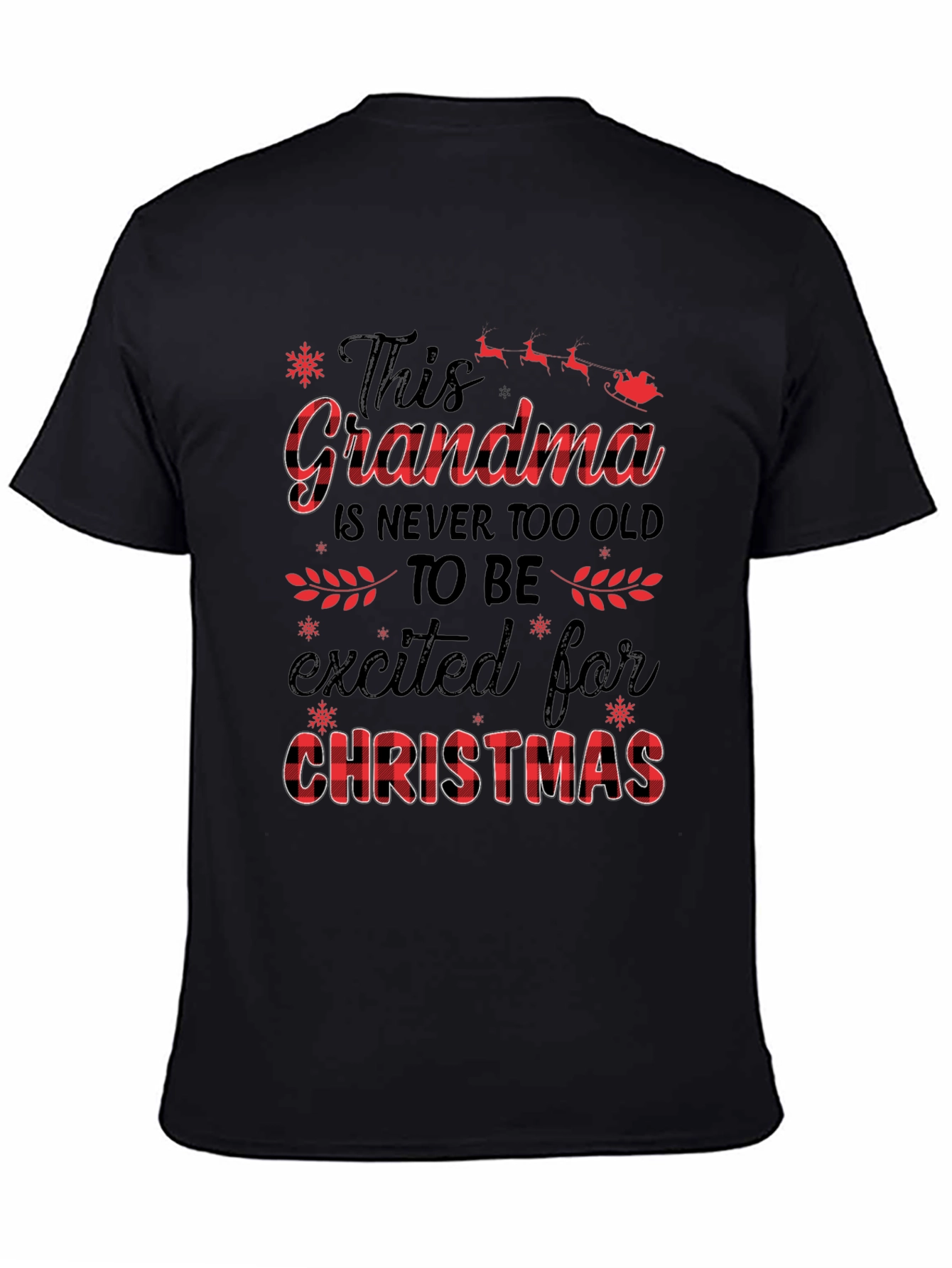 Grandma Christmas T-Shirt - Festive Holiday Apparel