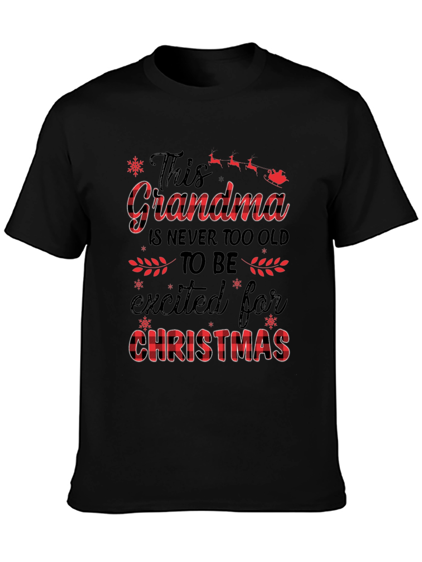 Grandma Christmas T-Shirt - Festive Holiday Apparel