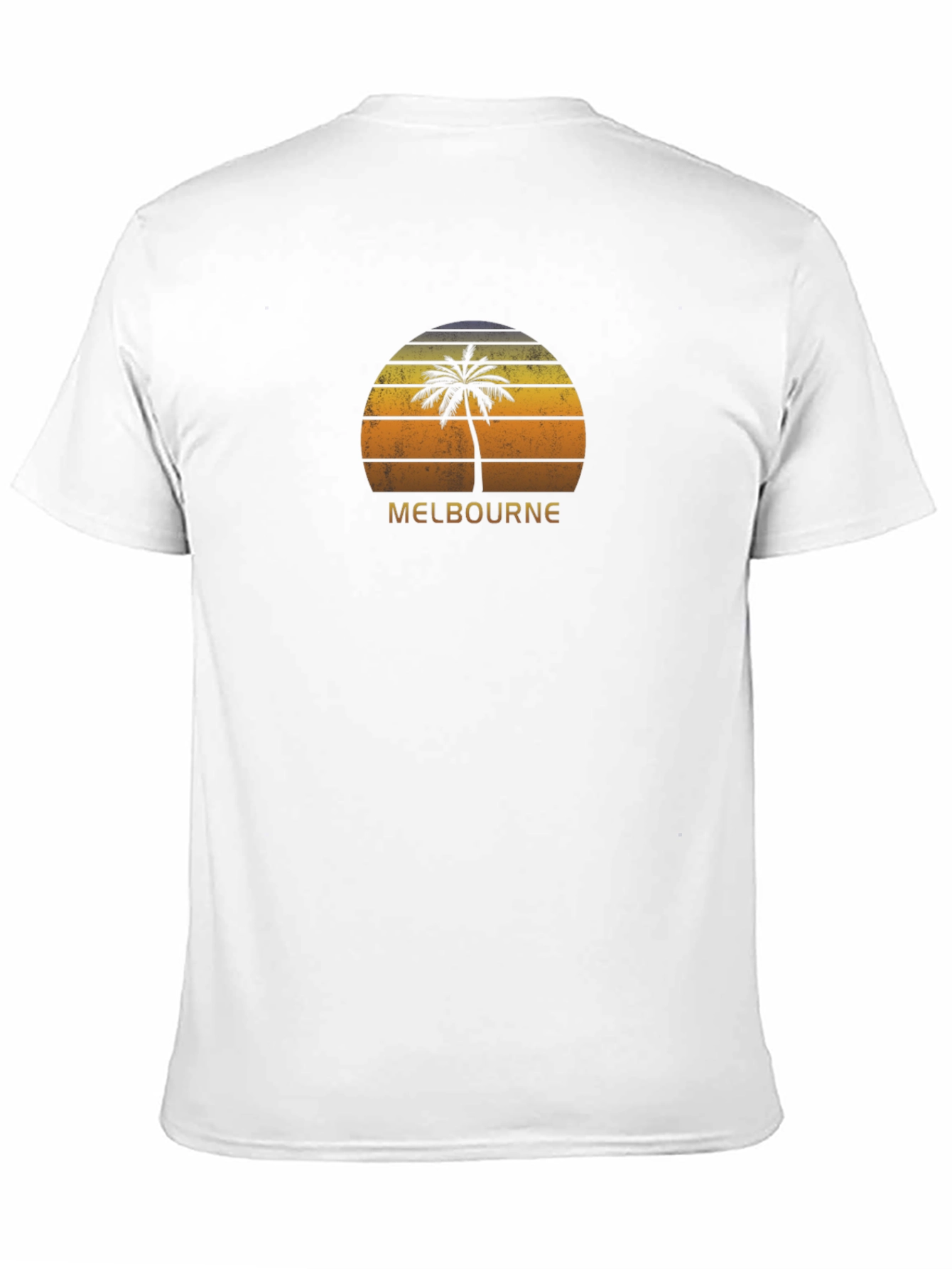 Melbourne Retro Sunset Palm Tree T-Shirt