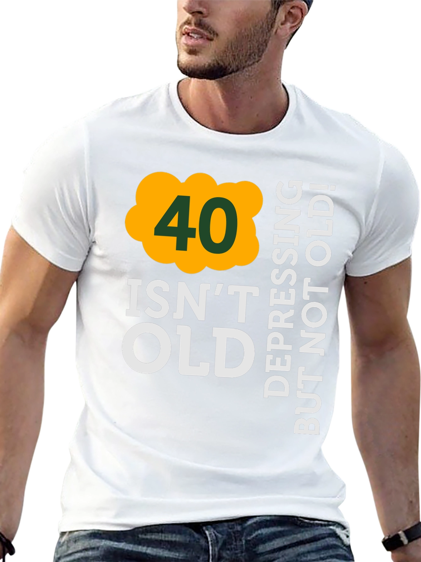 40 Isnt Old Mens Black T-Shirt