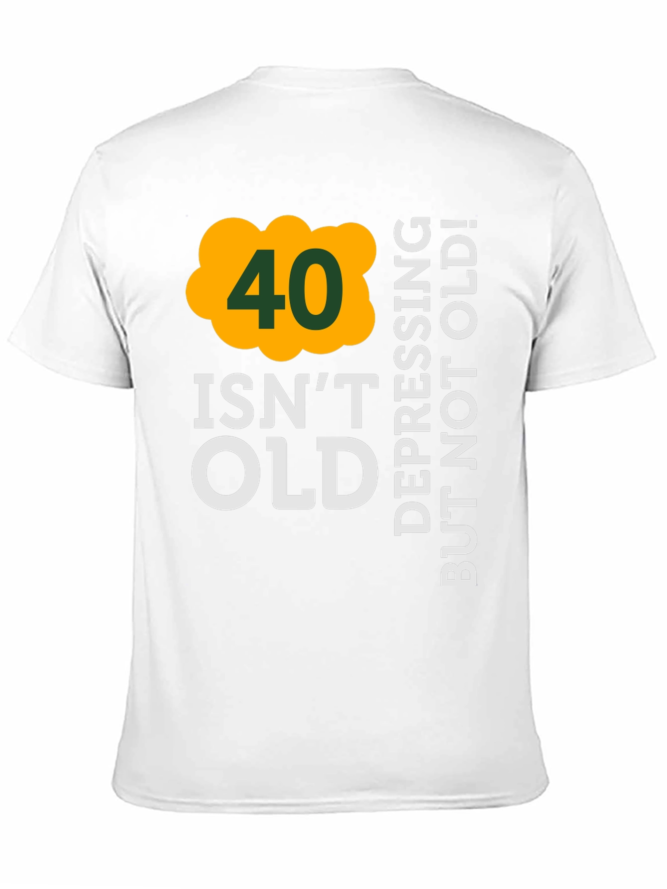 40 Isnt Old Mens Black T-Shirt