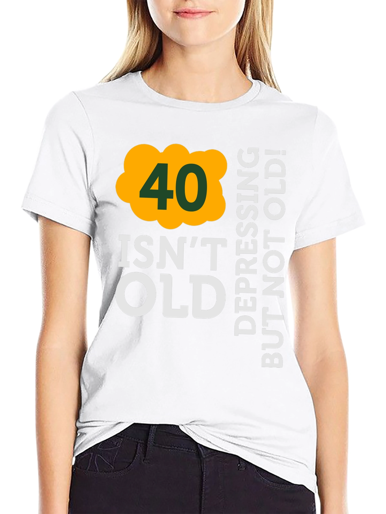 40 Isnt Old Mens Black T-Shirt