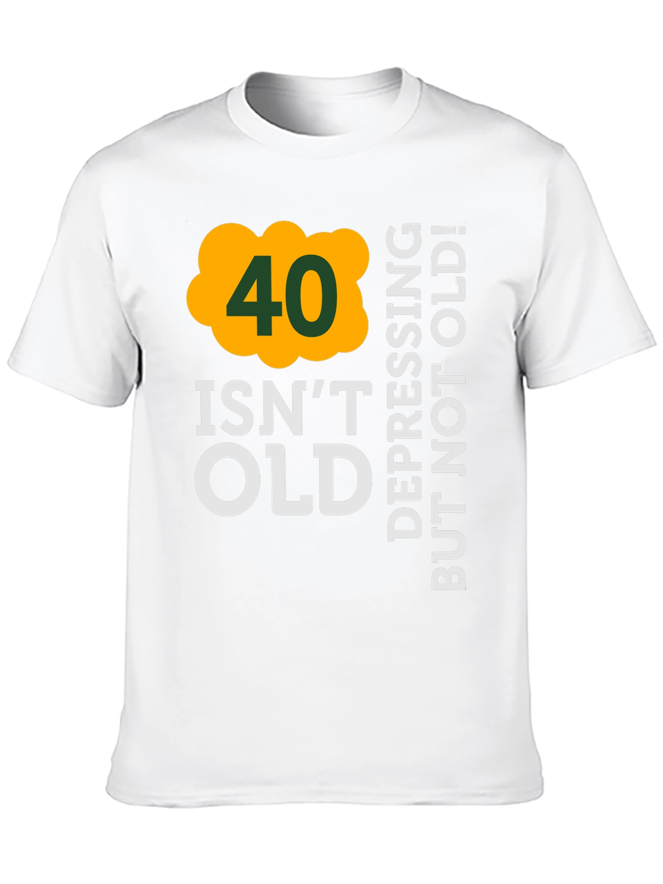 40 Isnt Old Mens Black T-Shirt