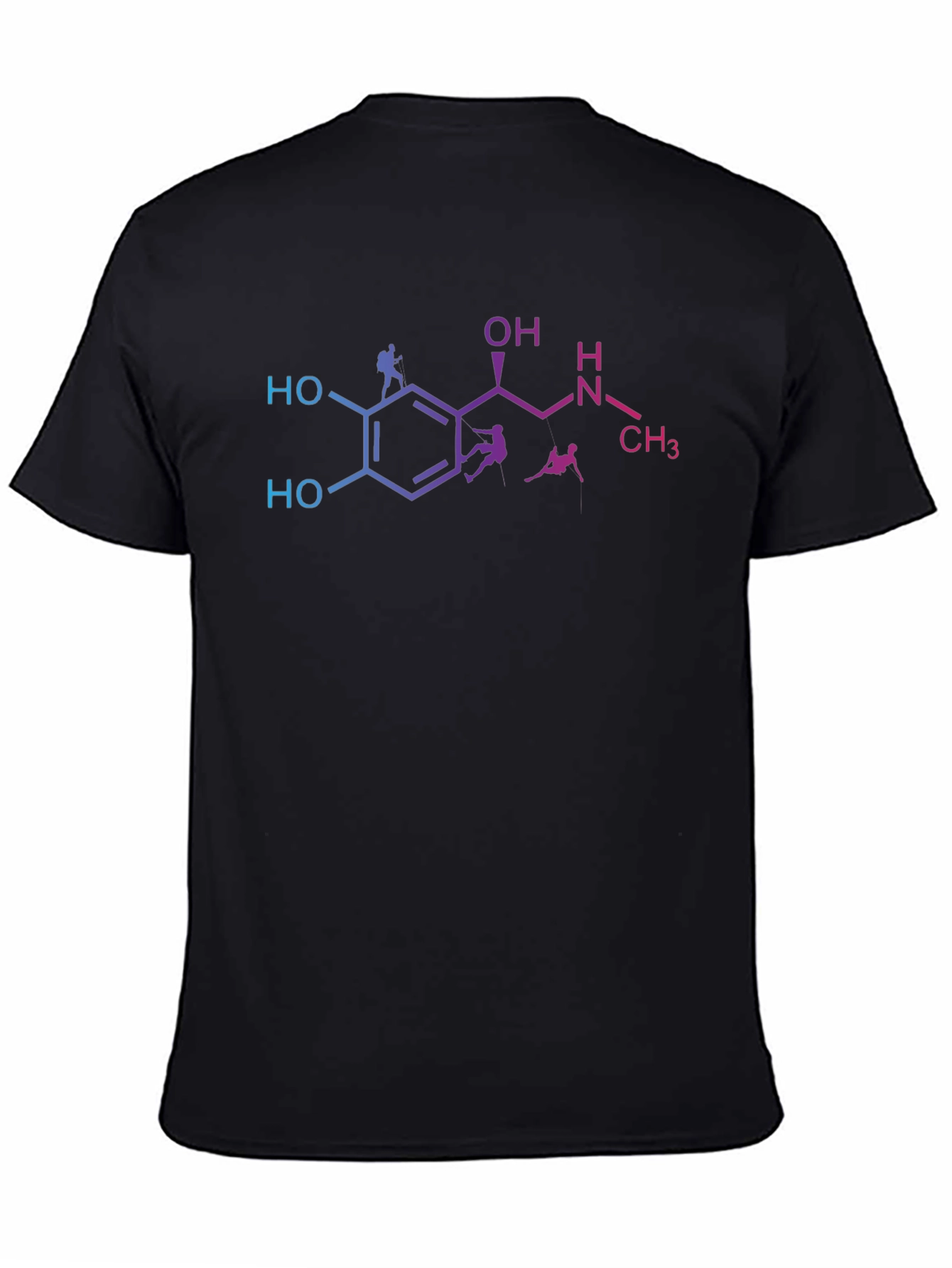 Dopamine Climber Black T-Shirt - Rock Climbing Enthusiast