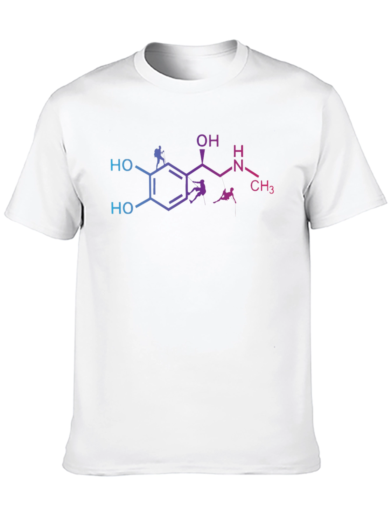 Dopamine Climber Black T-Shirt - Rock Climbing Enthusiast