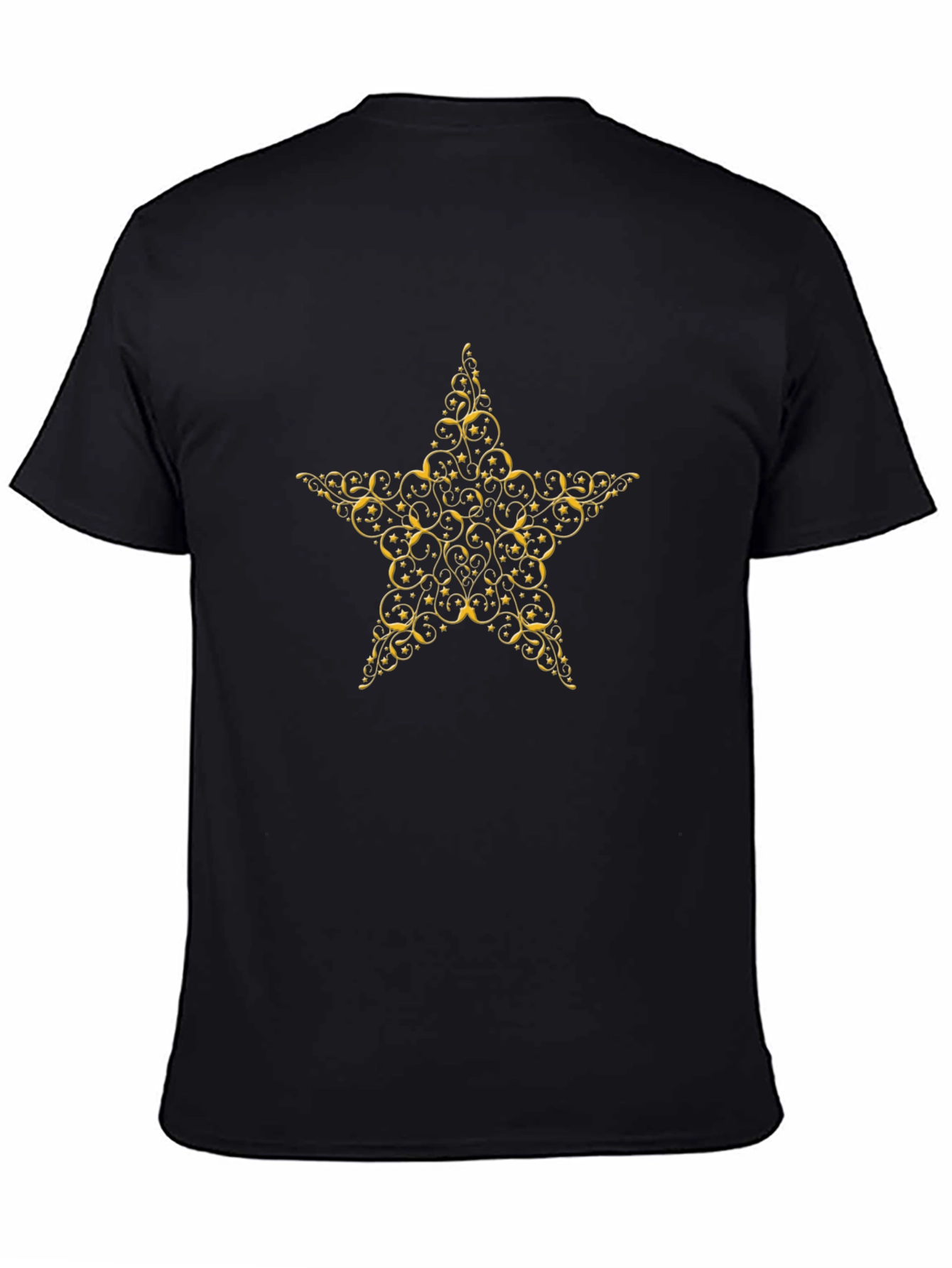 Gold Star Graphic Tee - Black