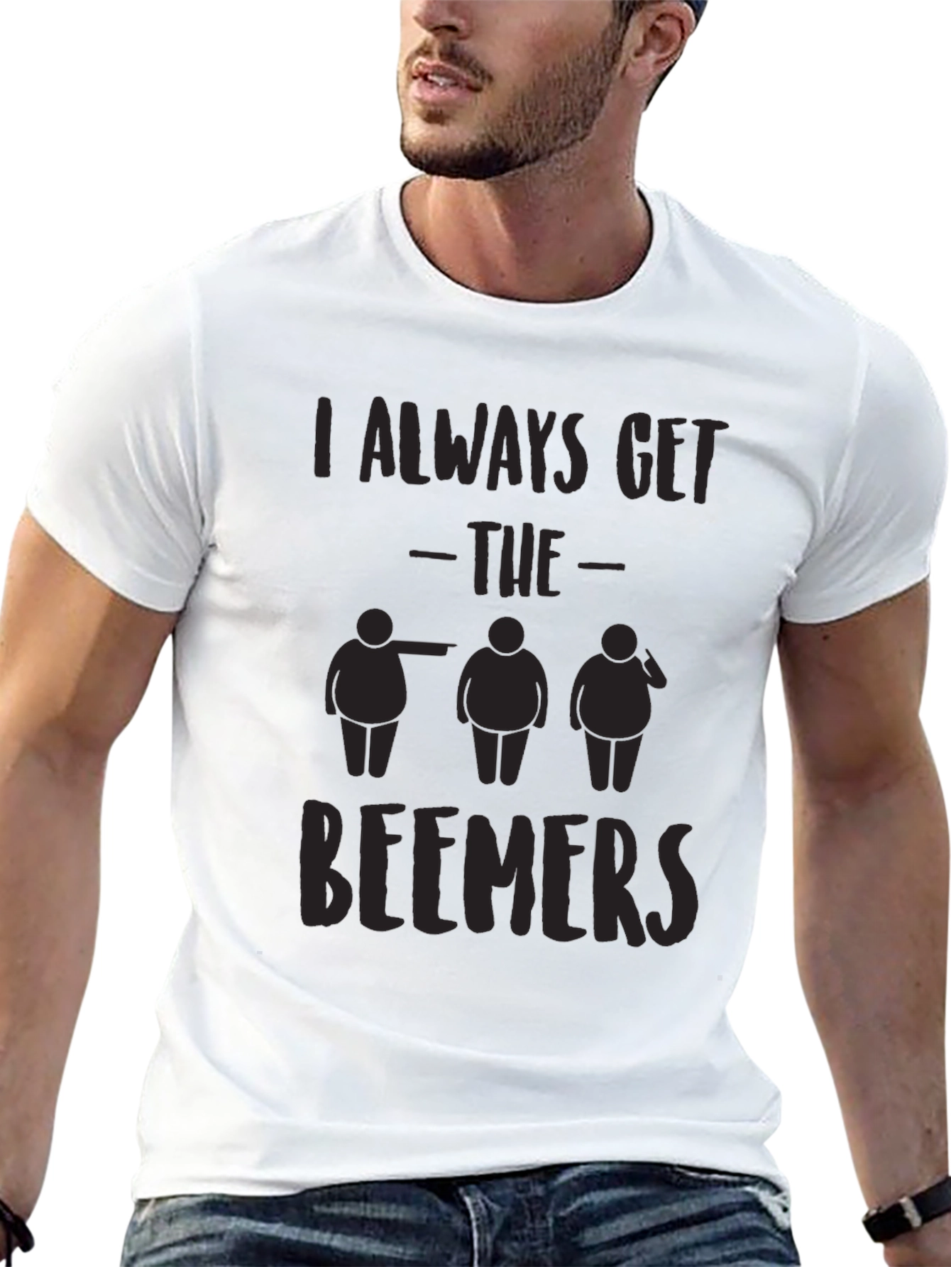 I Always Get the Beemers Black T-Shirt Funny