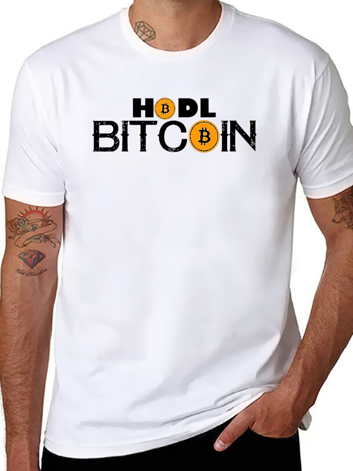 Bitcoin HODL Graphic Black T-Shirt