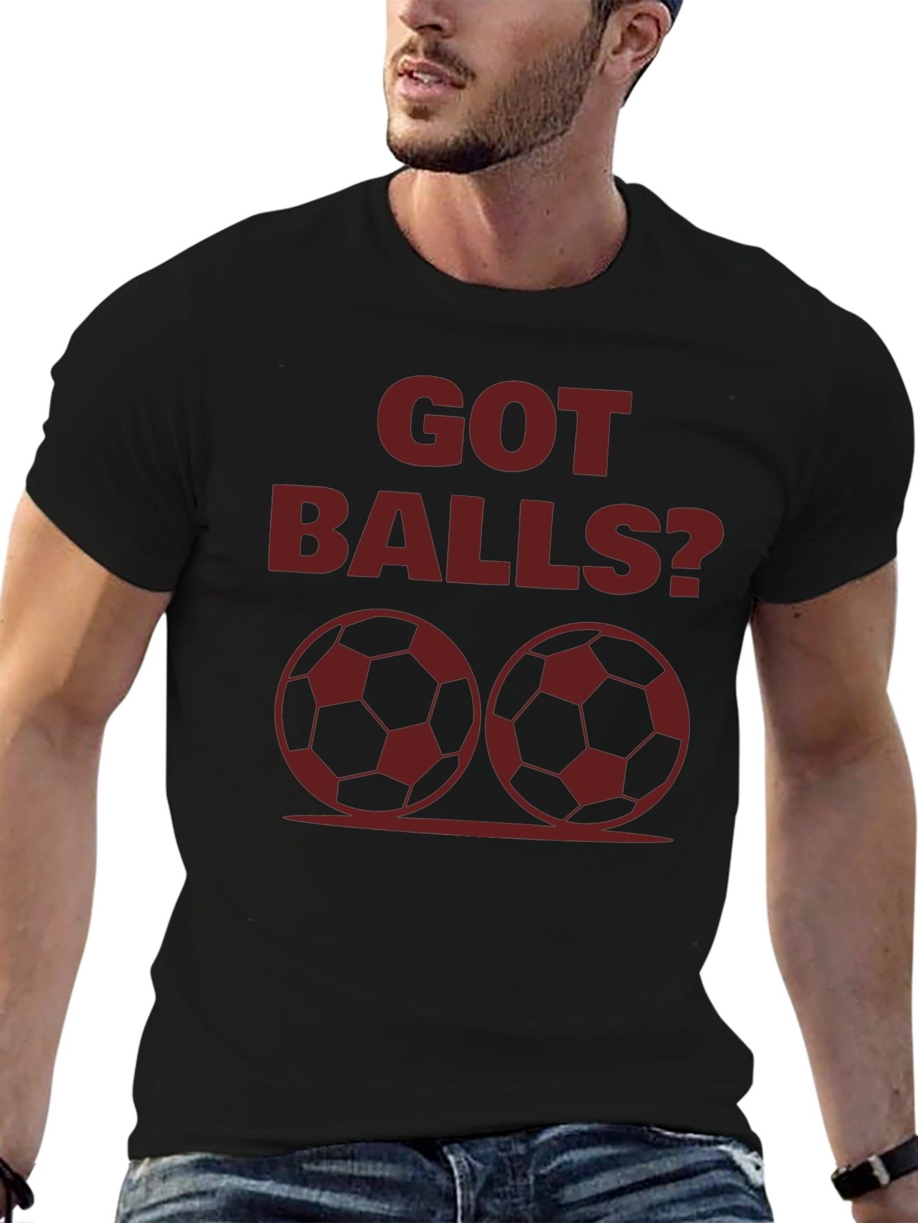 Got Balls? Graphic T-Shirt - Black Cotton Tee