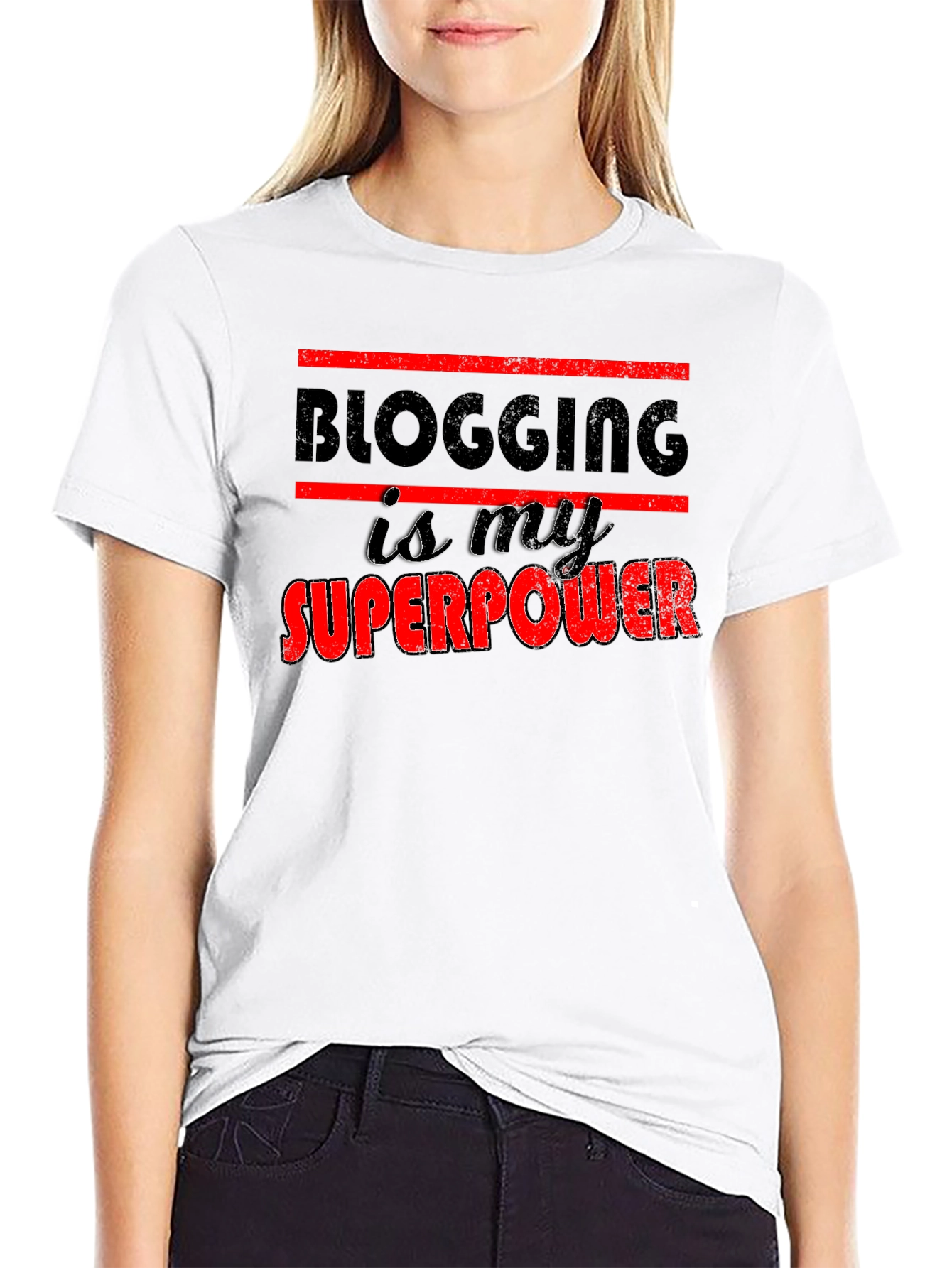 Blogging is My Superpower Graphic T-Shirt