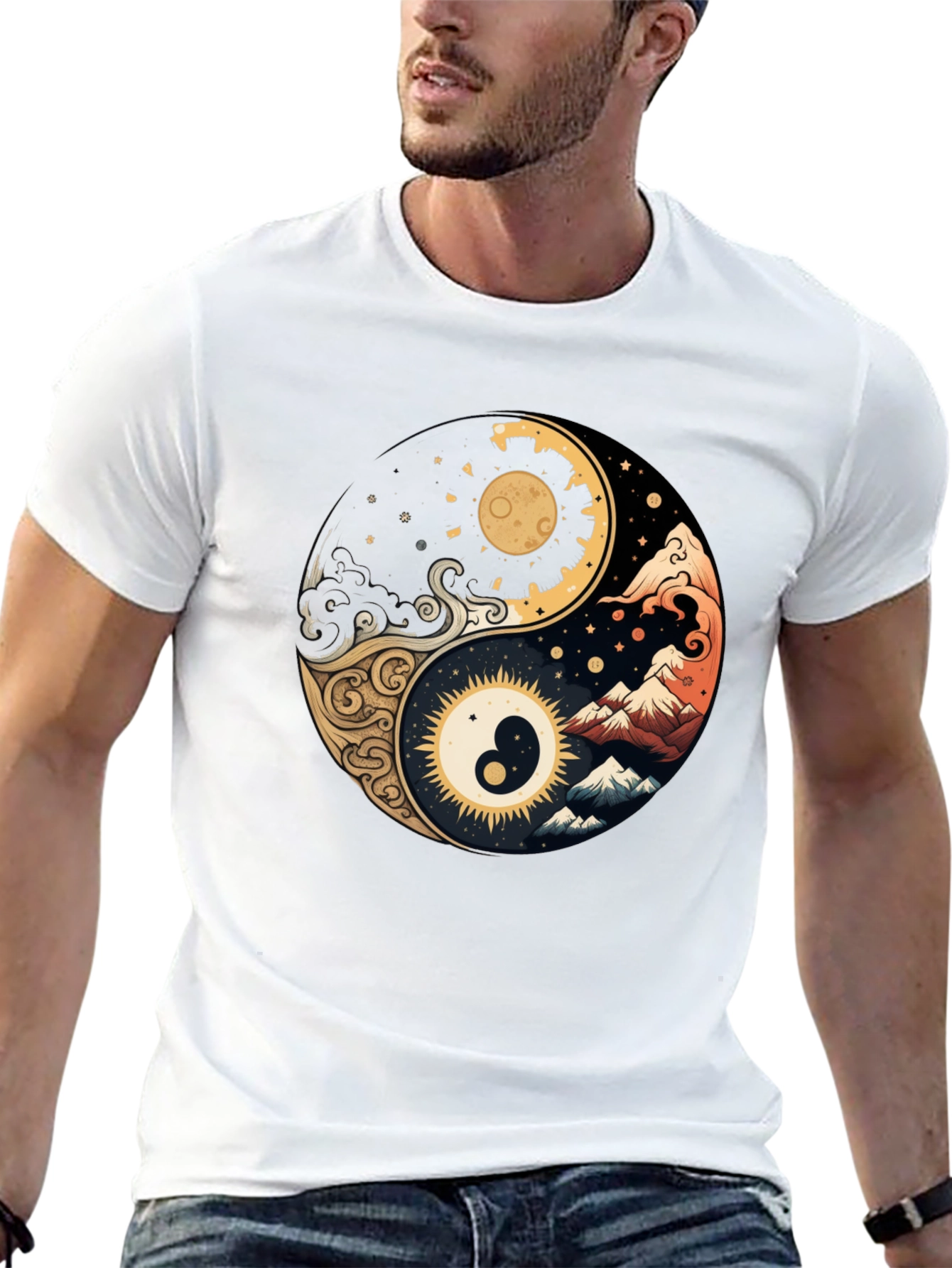 Yin Yang Art T-Shirt - Balance & Harmony
