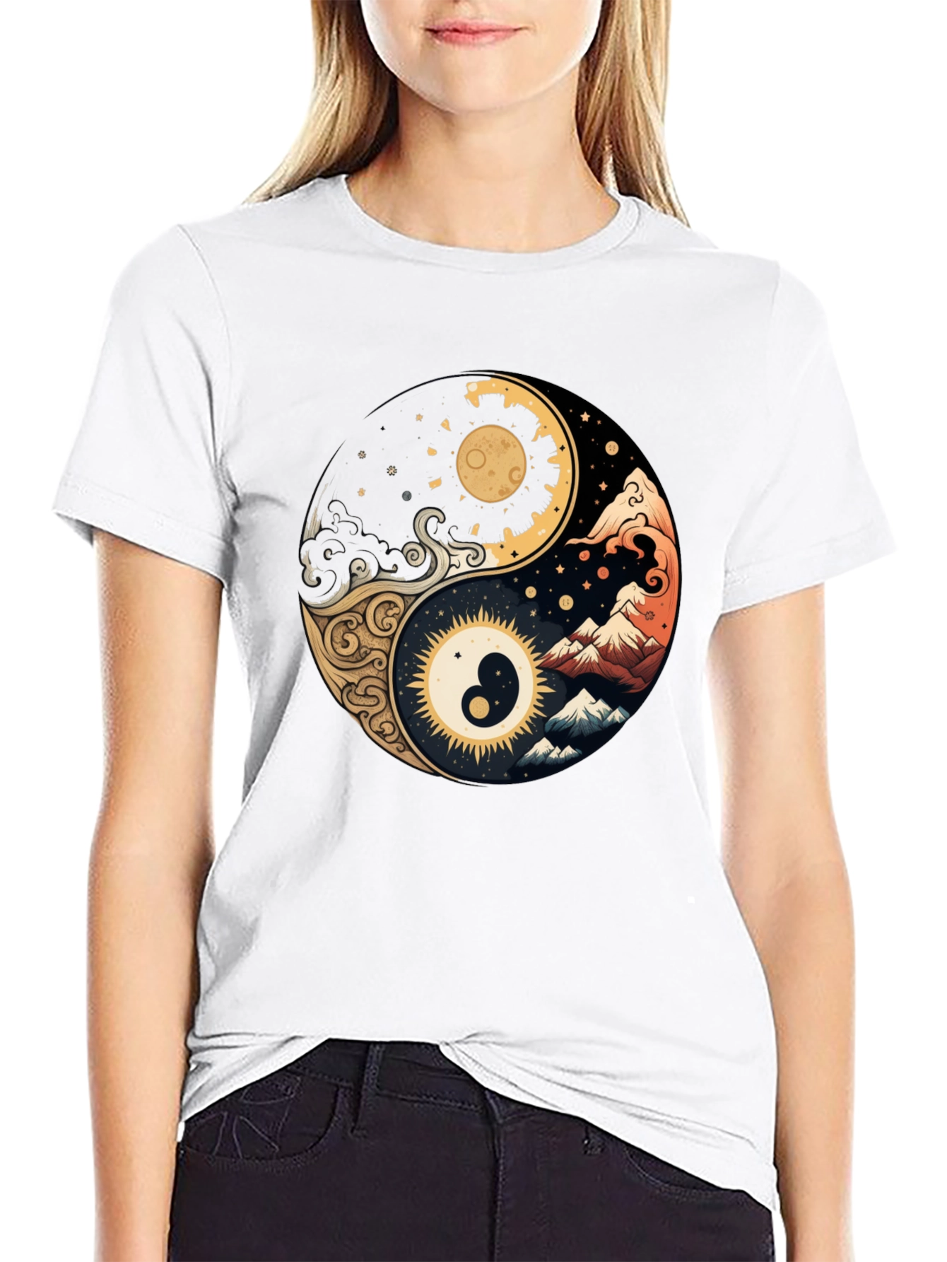 Yin Yang Art T-Shirt - Balance & Harmony