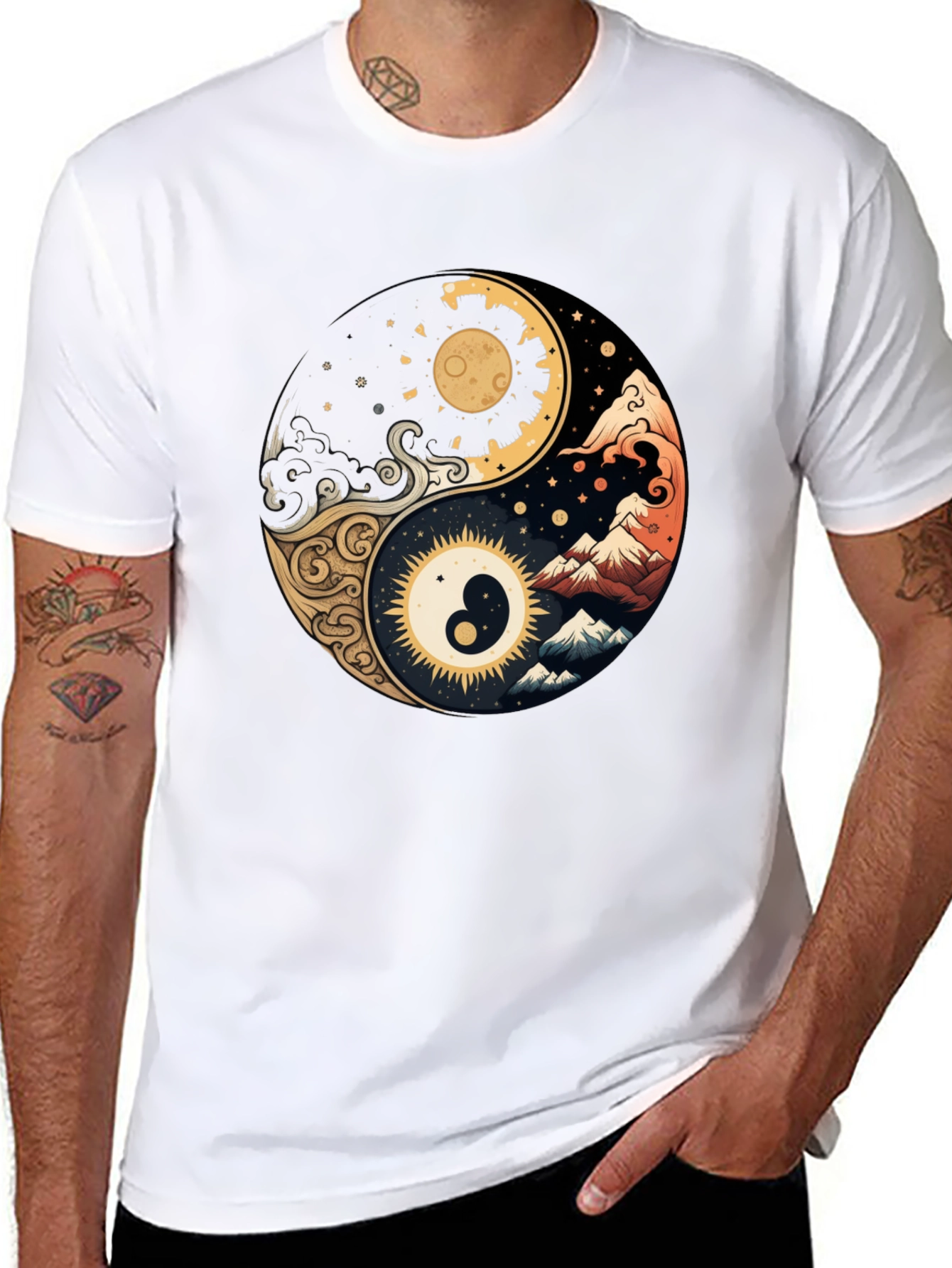 Yin Yang Art T-Shirt - Balance & Harmony