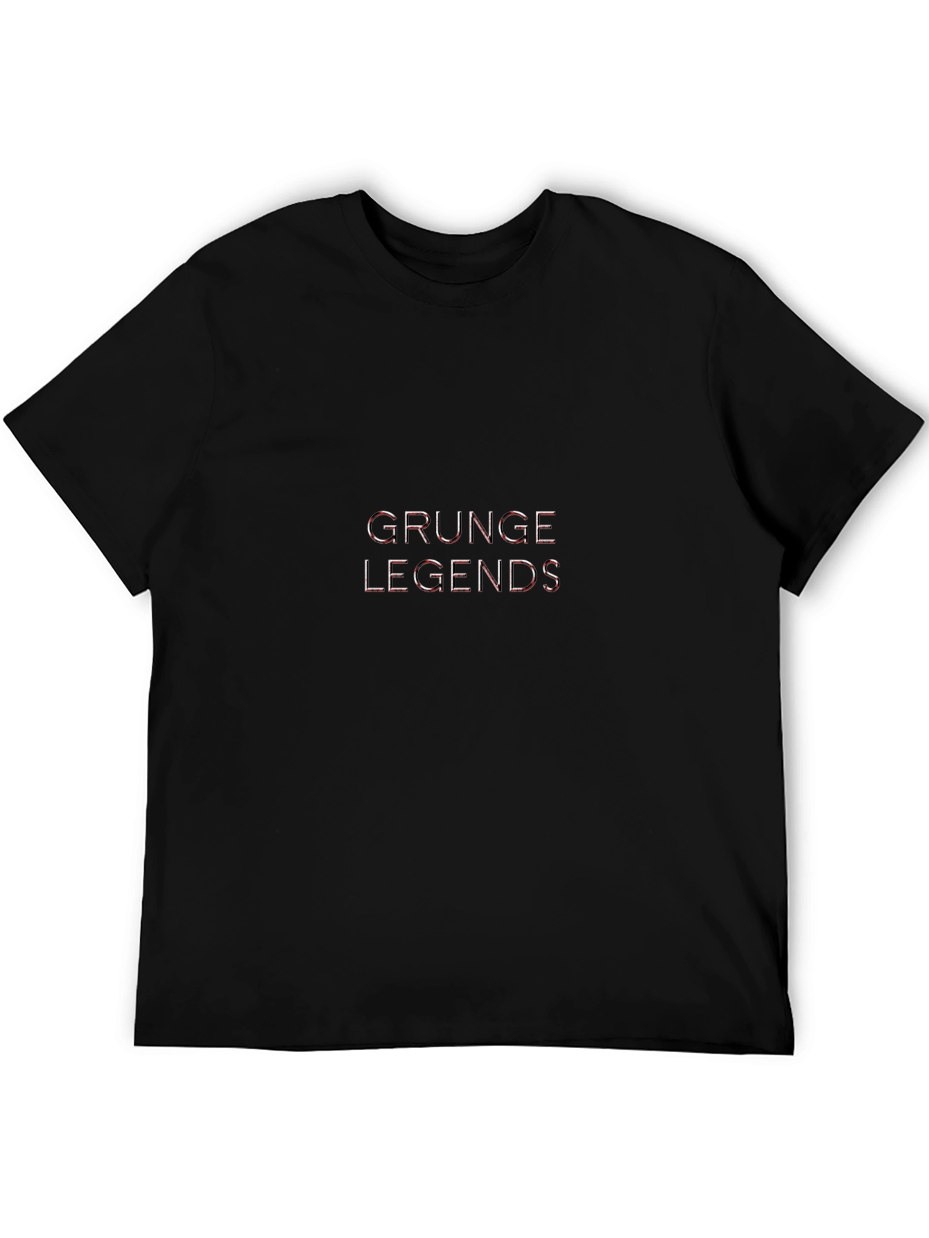 Grunge Legends Graphic Black T-Shirt