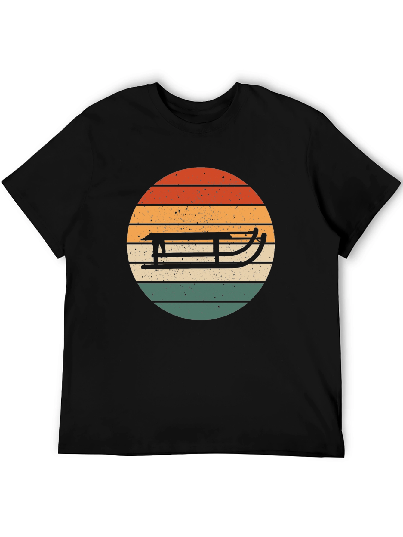 Retro Sled Sunset Graphic Tee