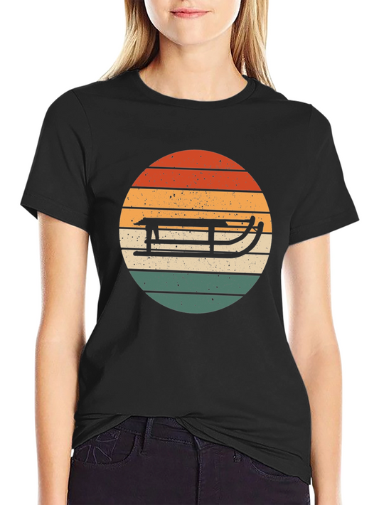 Retro Sled Sunset Graphic Tee