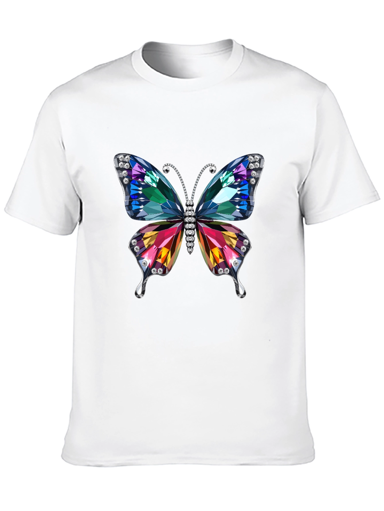 Butterfly Jewel Graphic Tee - Black