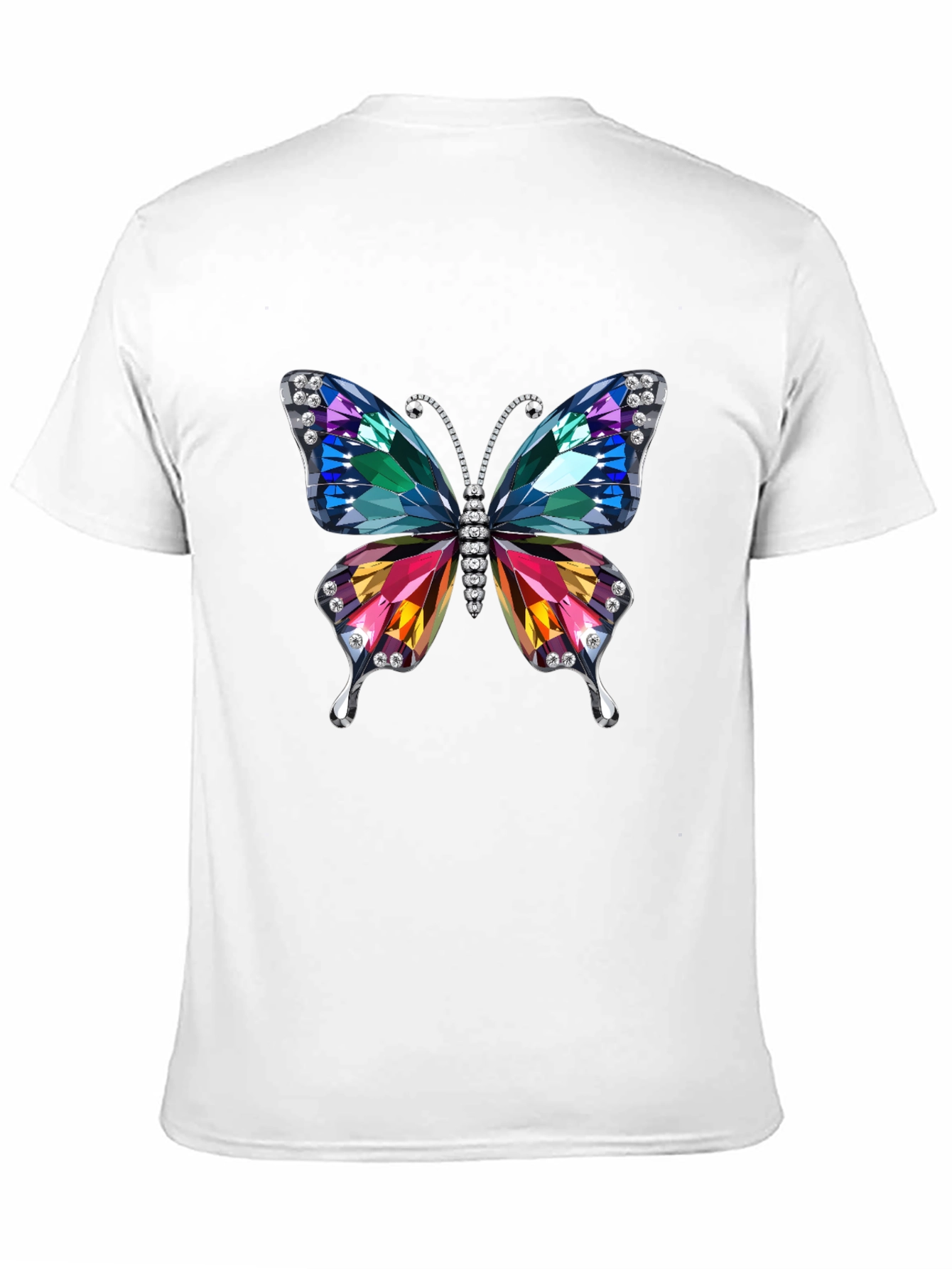 Butterfly Jewel Graphic Tee - Black