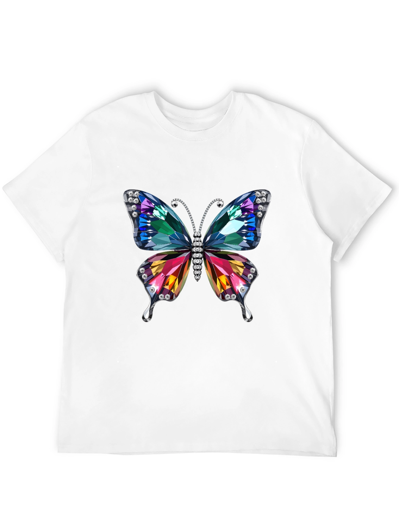 Butterfly Jewel Graphic Tee - Black