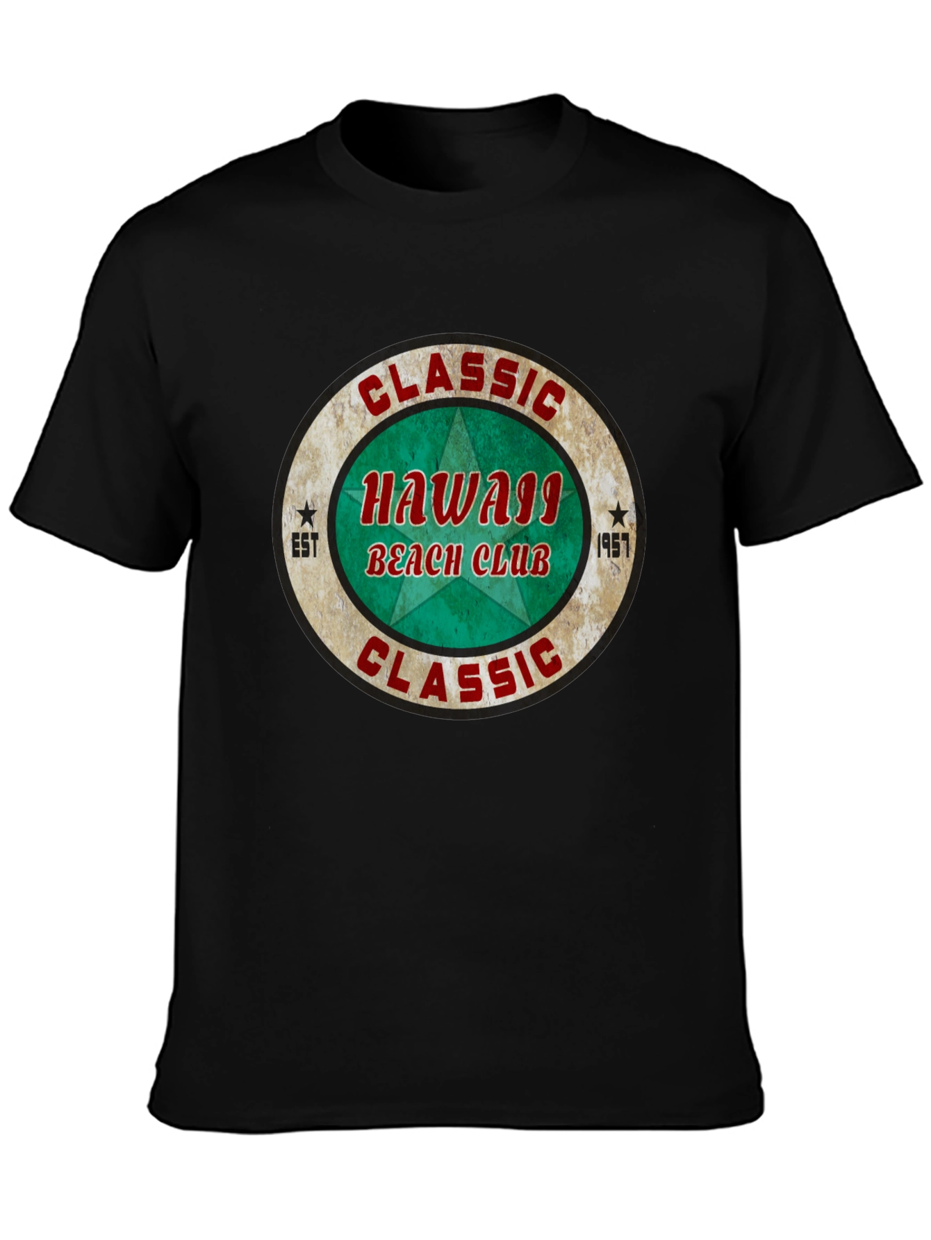 Classic Hawaii Beach Club Graphic T-Shirt