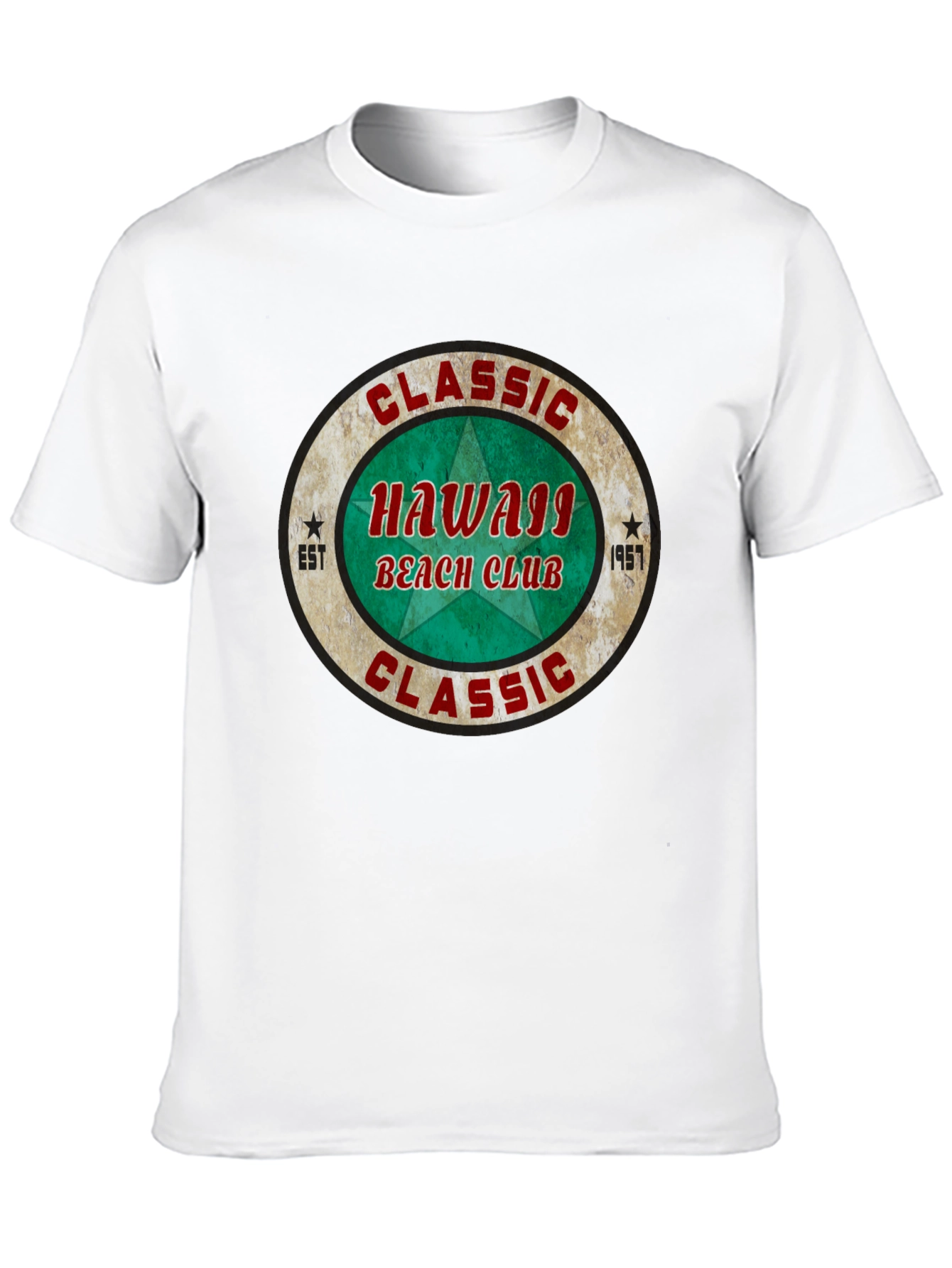 Classic Hawaii Beach Club Graphic T-Shirt