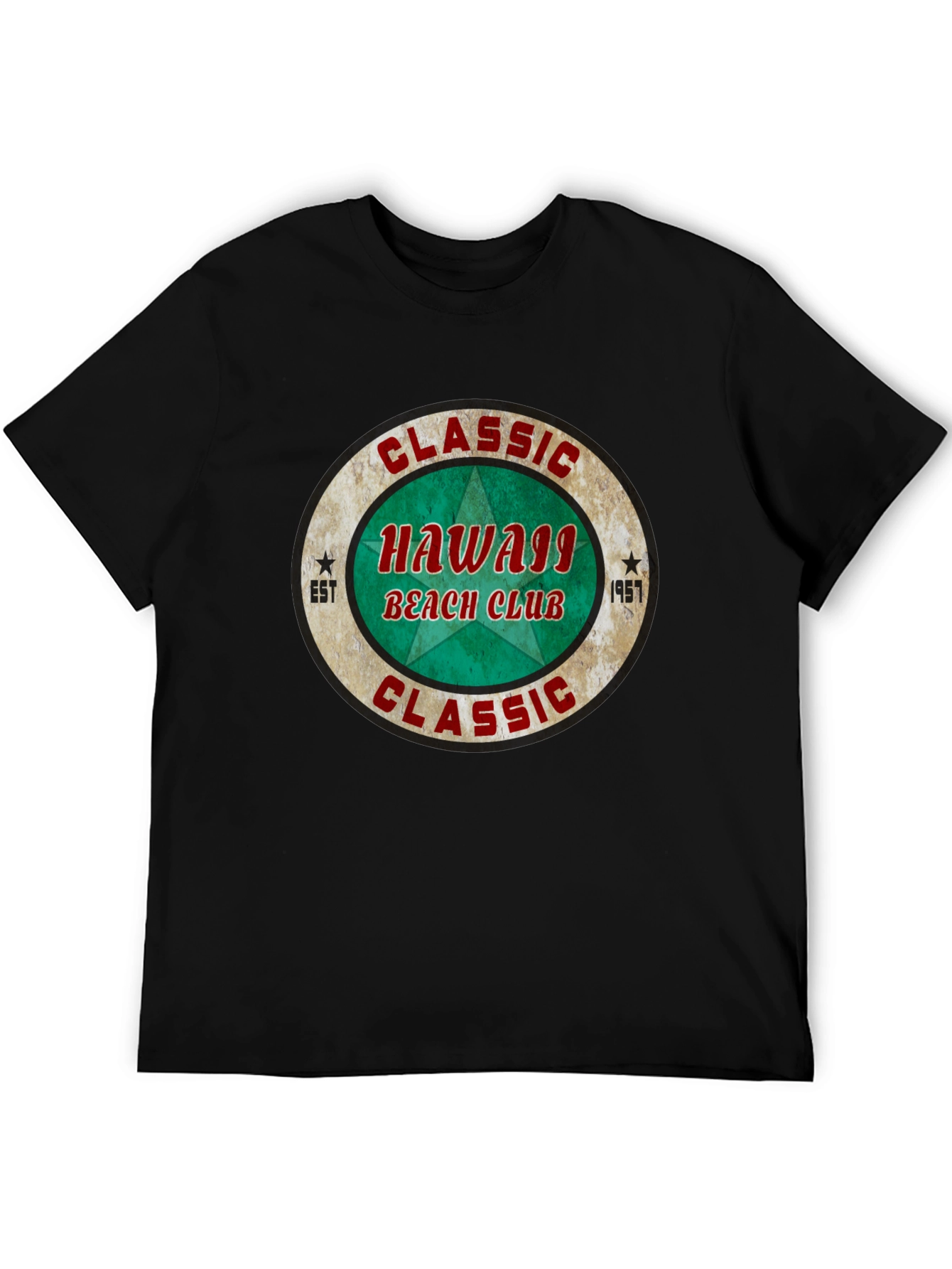 Classic Hawaii Beach Club Graphic T-Shirt