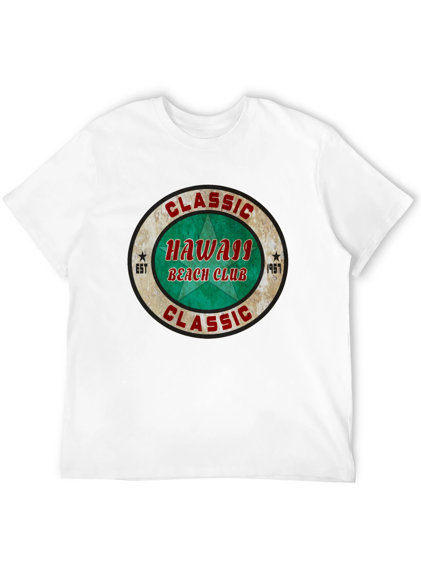 Classic Hawaii Beach Club Graphic T-Shirt