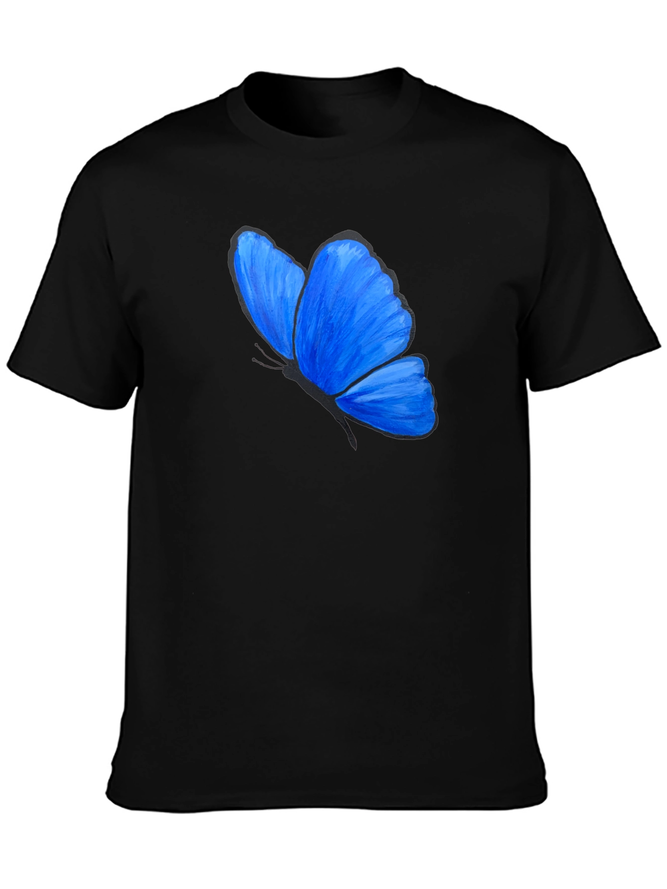 Blue Butterfly Graphic T-Shirt - Unisex