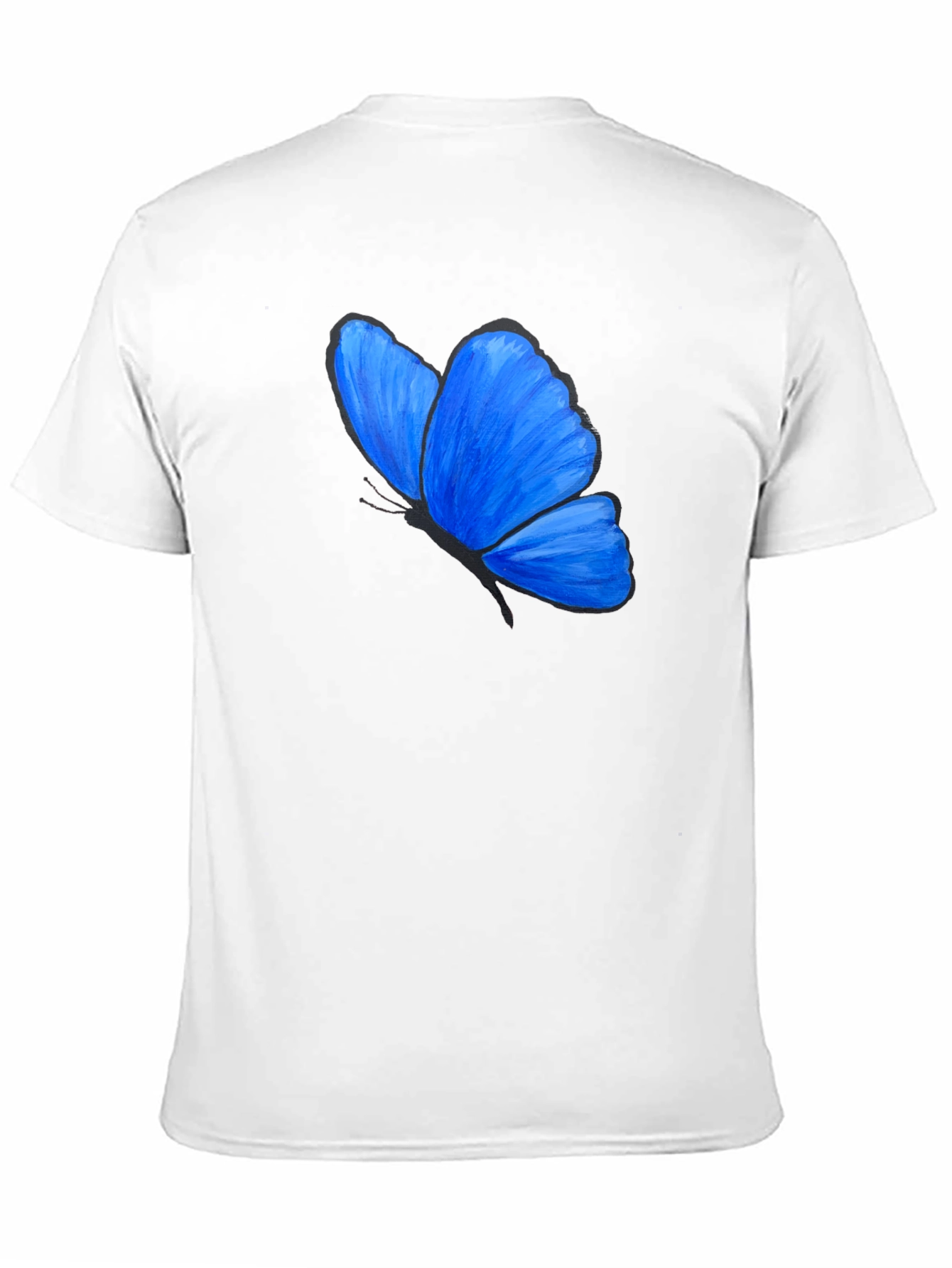 Blue Butterfly Graphic T-Shirt - Unisex