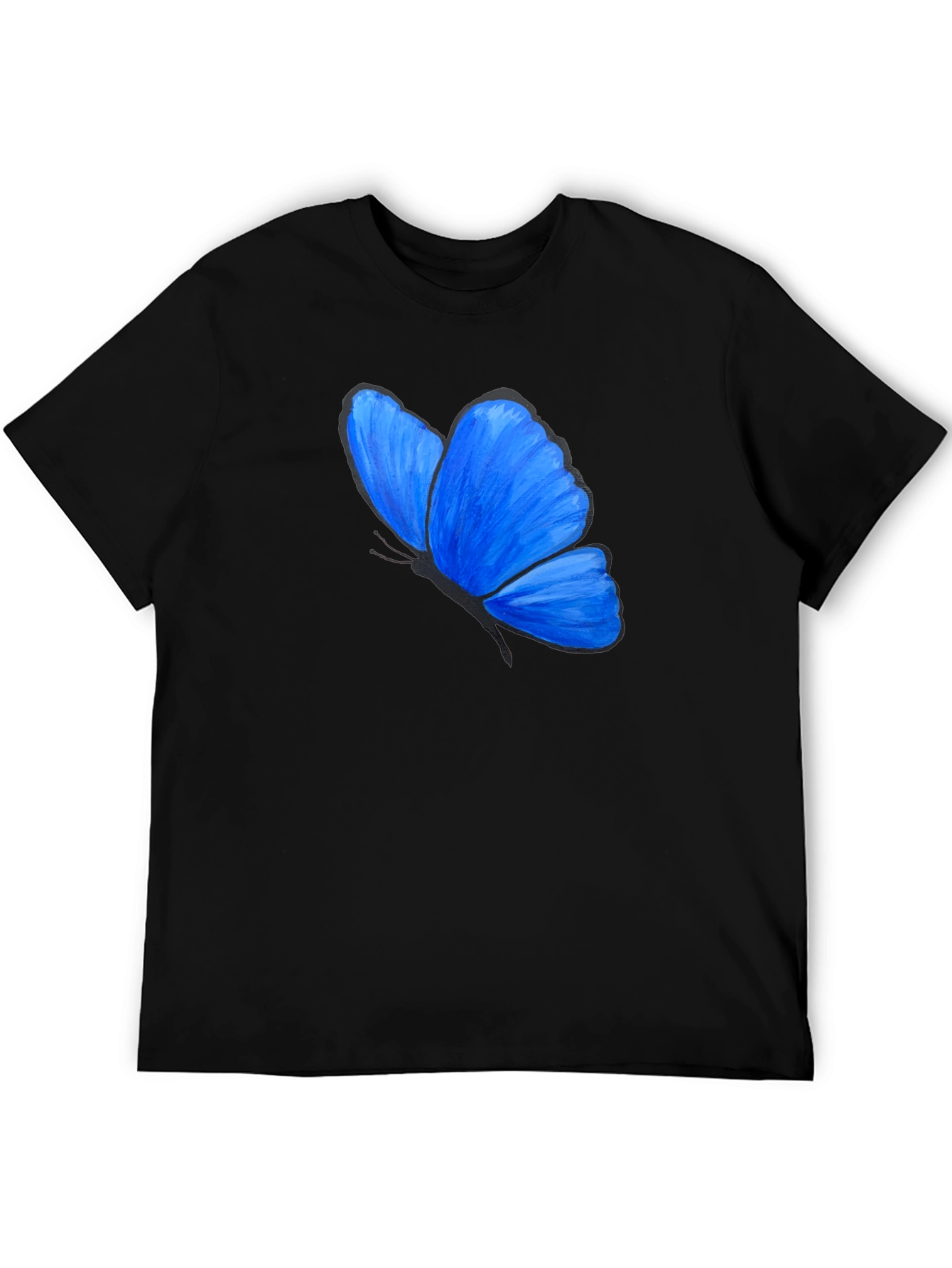 Blue Butterfly Graphic T-Shirt - Unisex