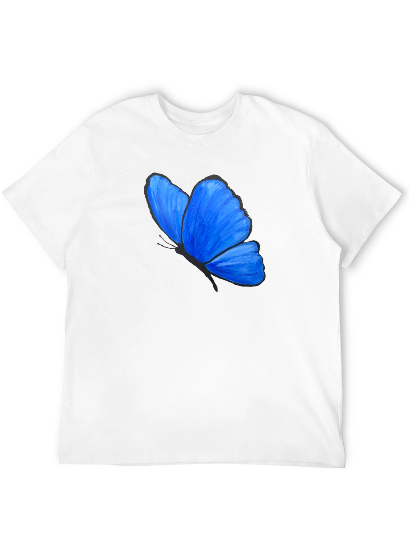 Blue Butterfly Graphic T-Shirt - Unisex