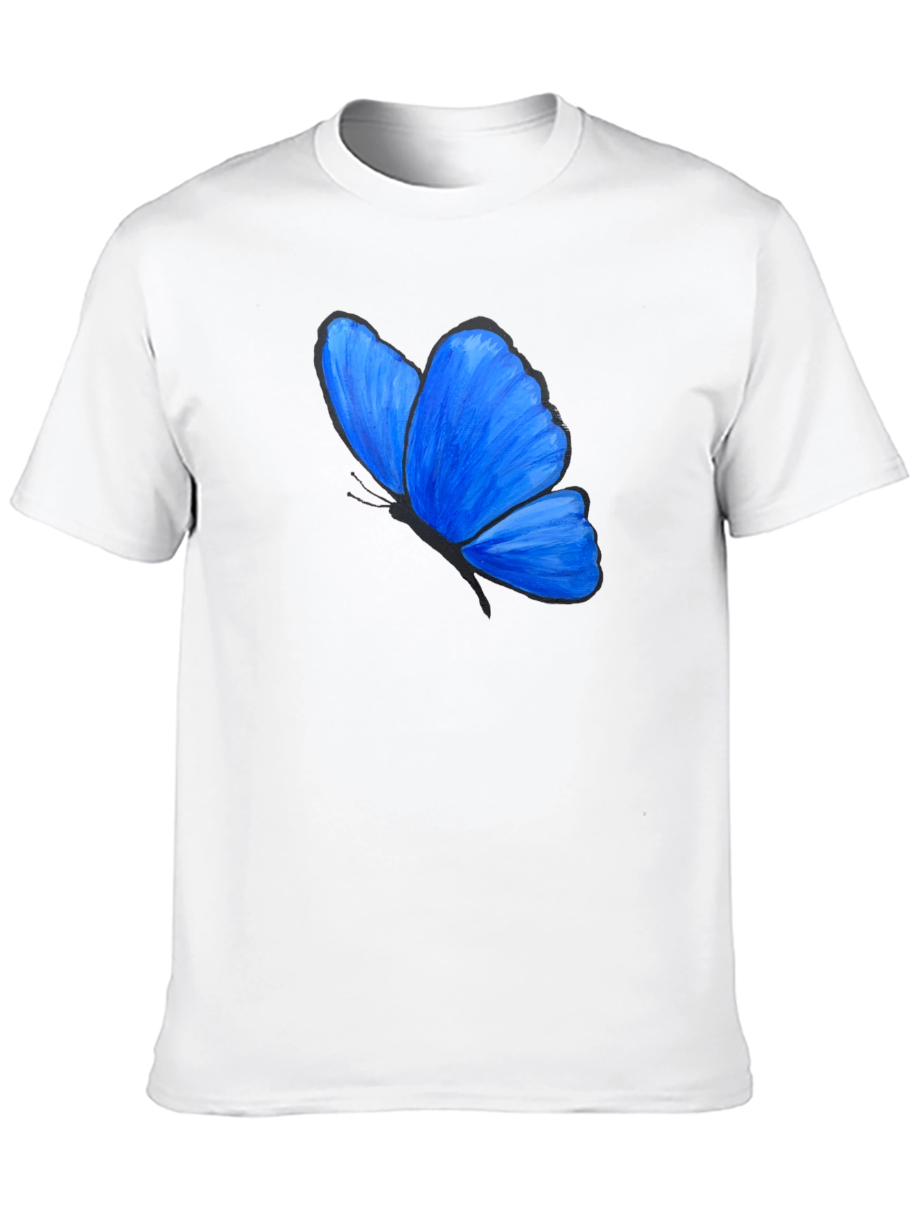 Blue Butterfly Graphic T-Shirt - Unisex