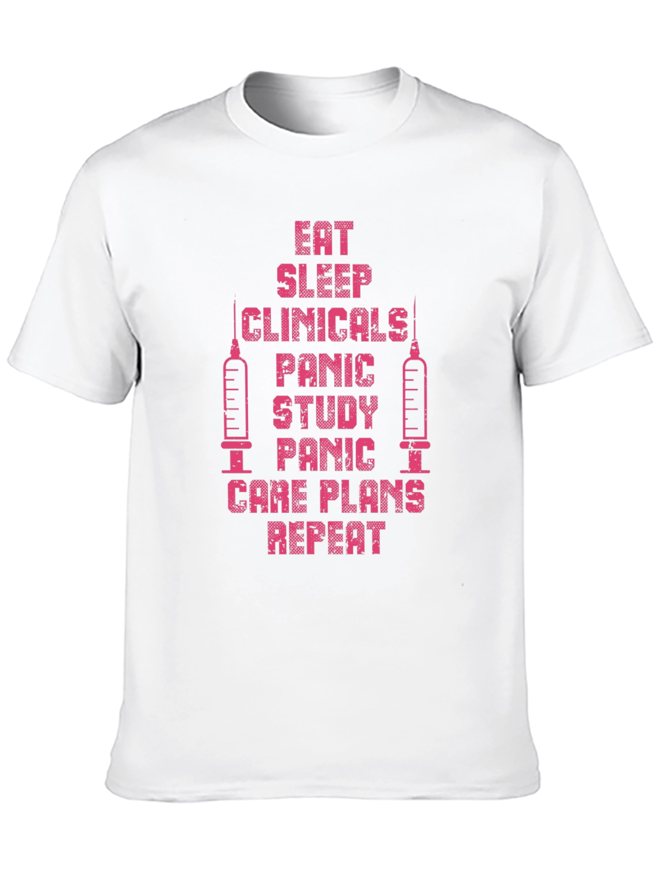 Eat Sleep Clinicals Repeat Black T-Shirt