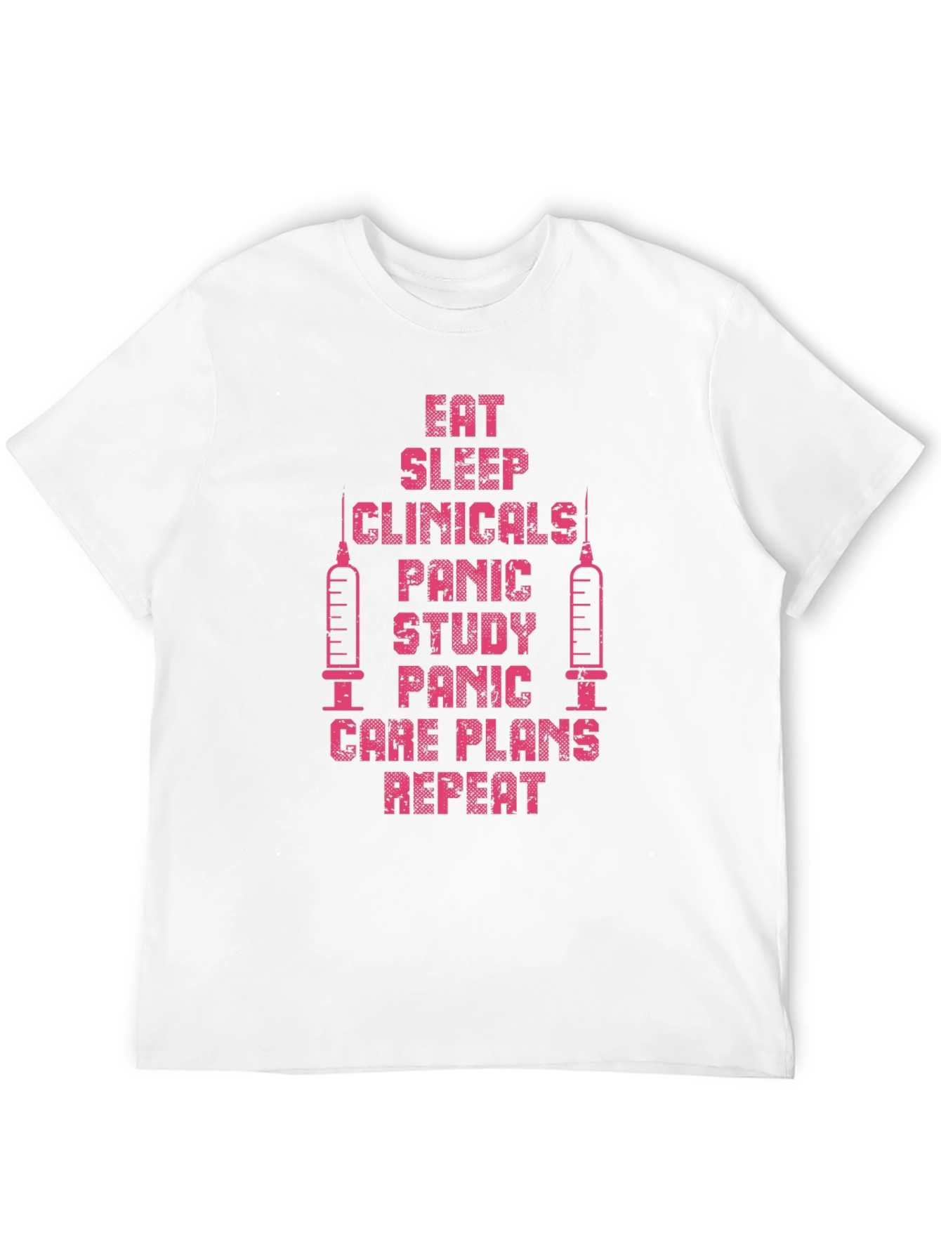 Eat Sleep Clinicals Repeat Black T-Shirt