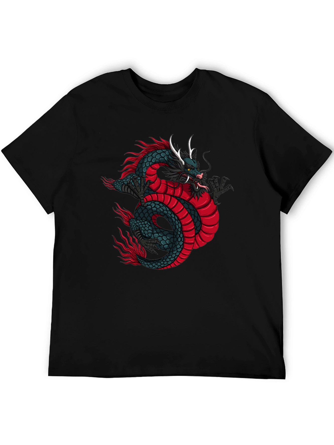 Dragon Graphic Tee - Mens Black T-Shirt