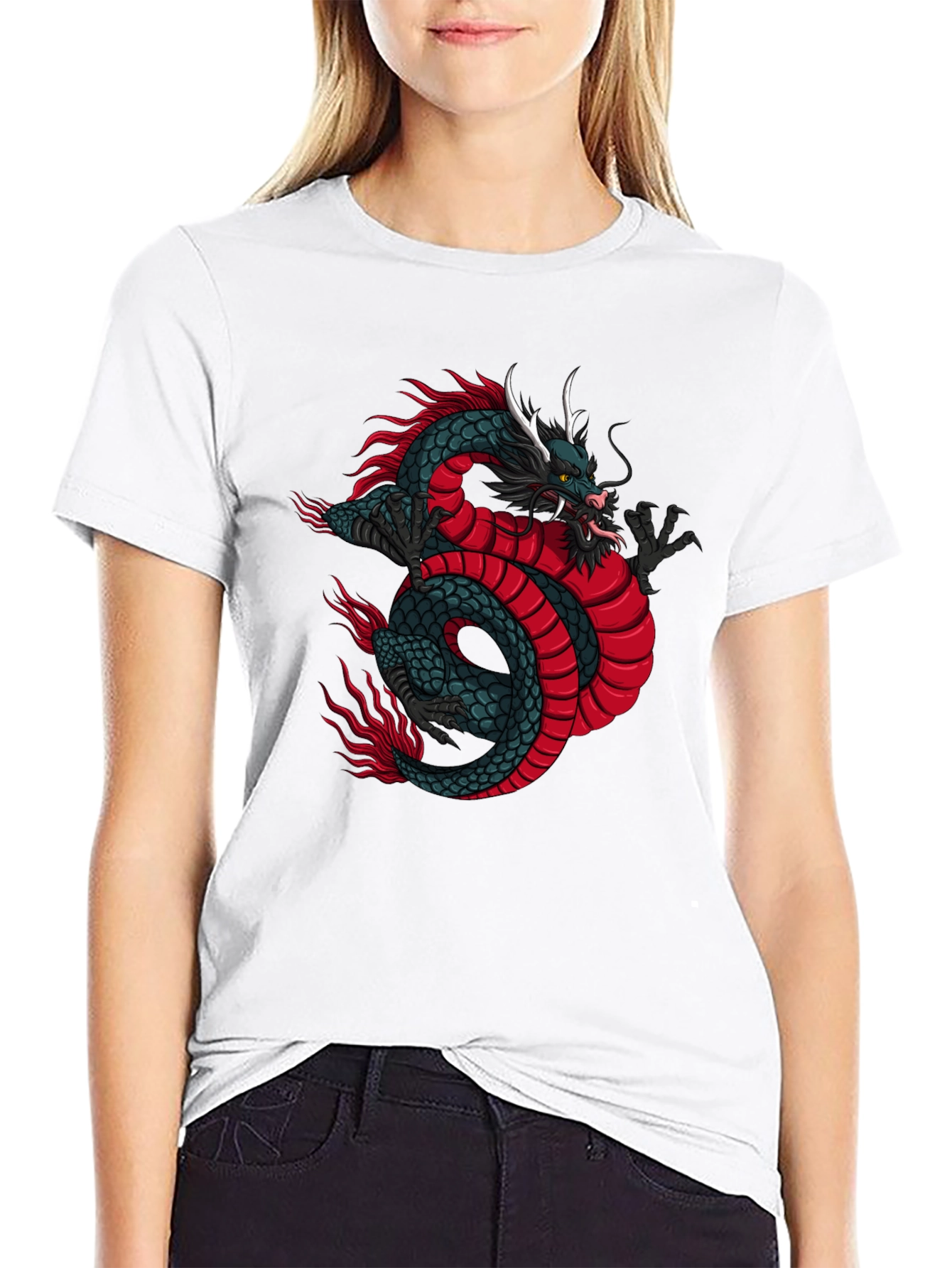 Dragon Graphic Tee - Mens Black T-Shirt
