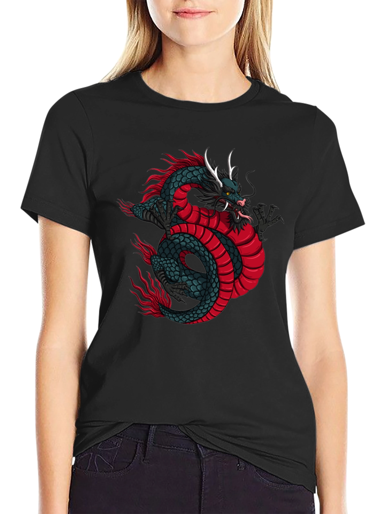 Dragon Graphic Tee - Mens Black T-Shirt