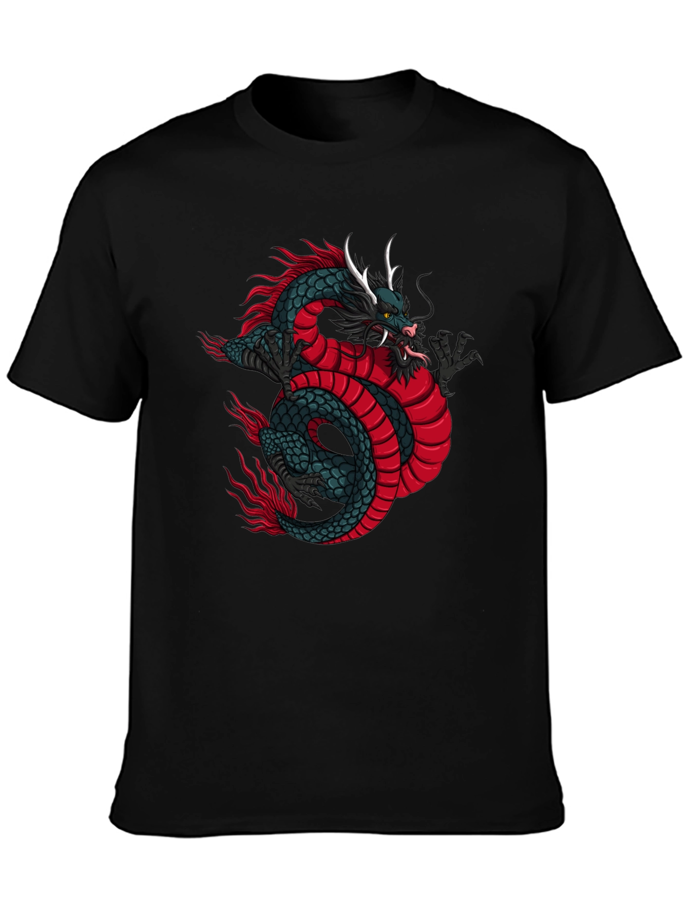 Dragon Graphic Tee - Mens Black T-Shirt