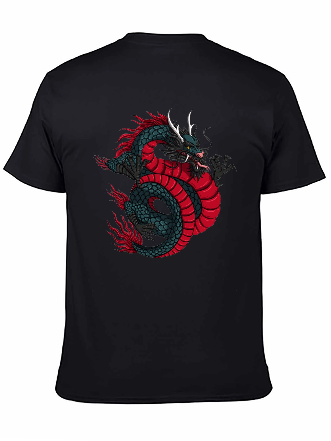 Dragon Graphic Tee - Mens Black T-Shirt