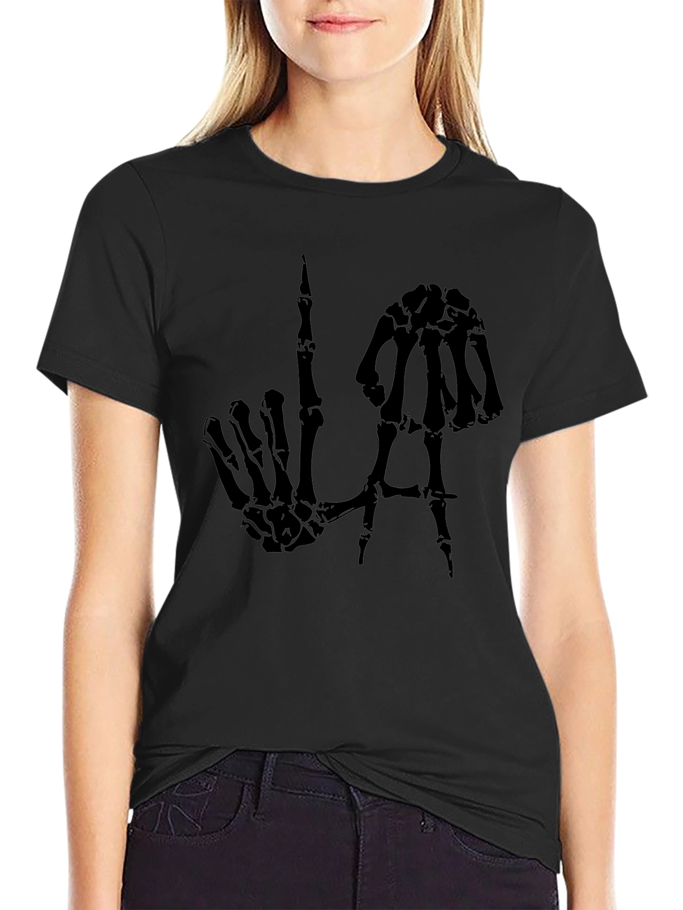 Skeleton Hand LA Graphic Tee