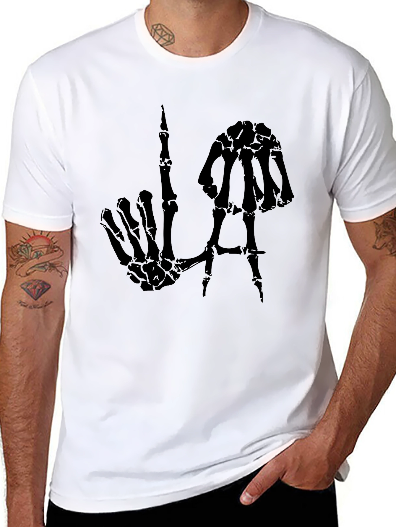 Skeleton Hand LA Graphic Tee