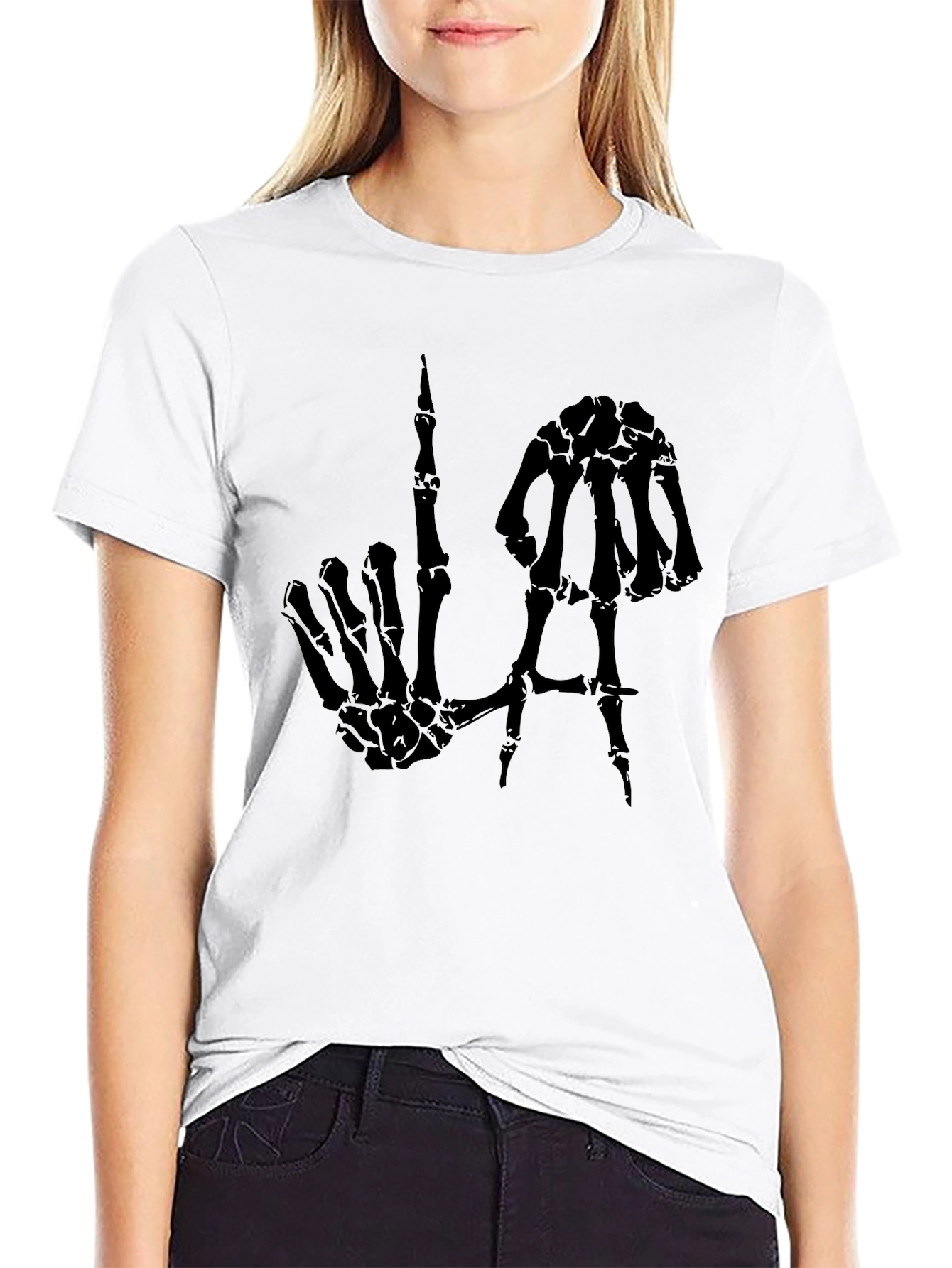Skeleton Hand LA Graphic Tee