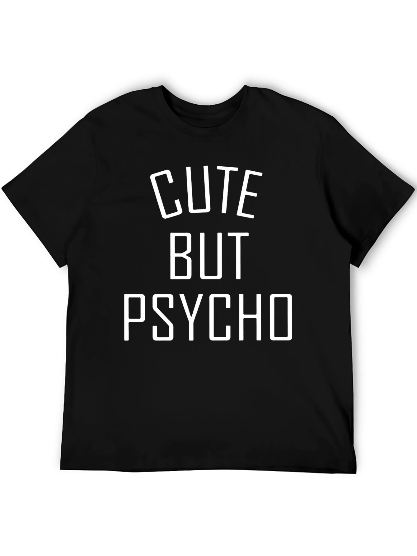Cute But Psycho Graphic Tee - Mens Black T-Shirt