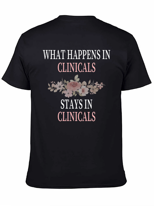 Clinicals Black Crewneck T-Shirt