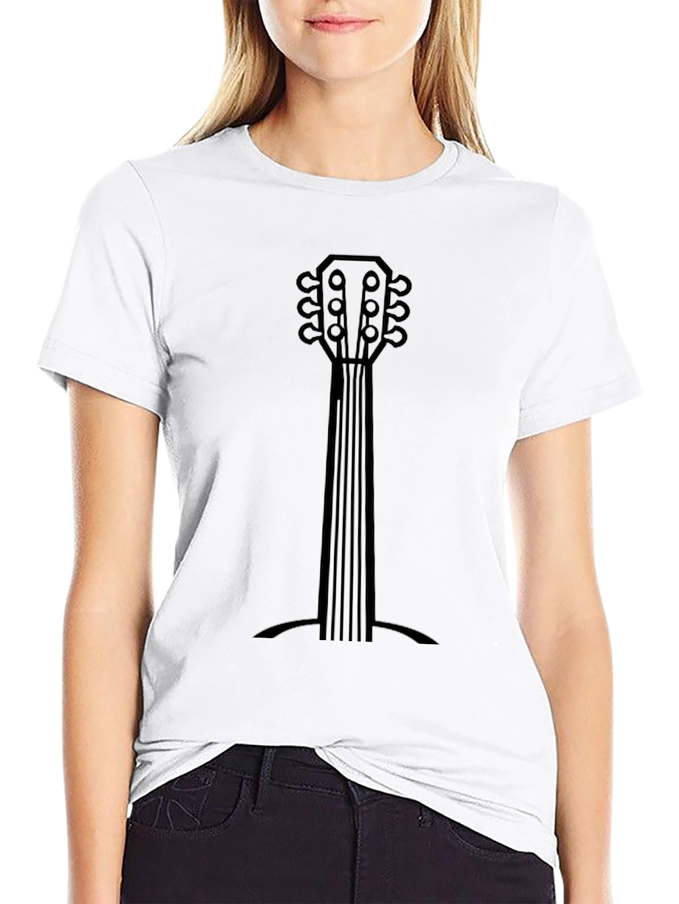 Guitar Neck Graphic Tee - Musician T-Shirt