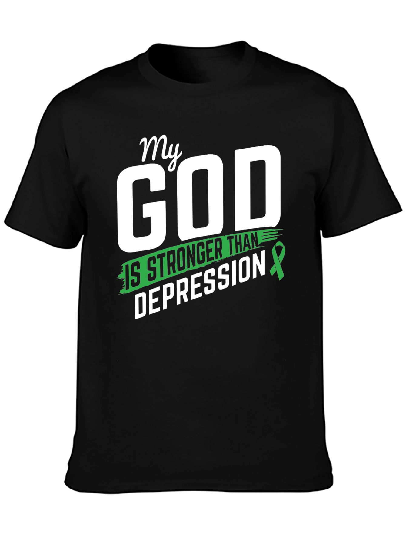My God Is Stronger Than Depression T-Shirt